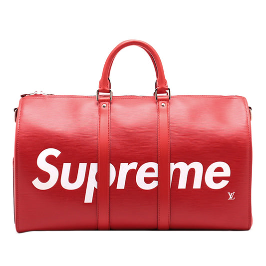 Louis Vuitton Supreme Epi Keepall Bandouliere 45