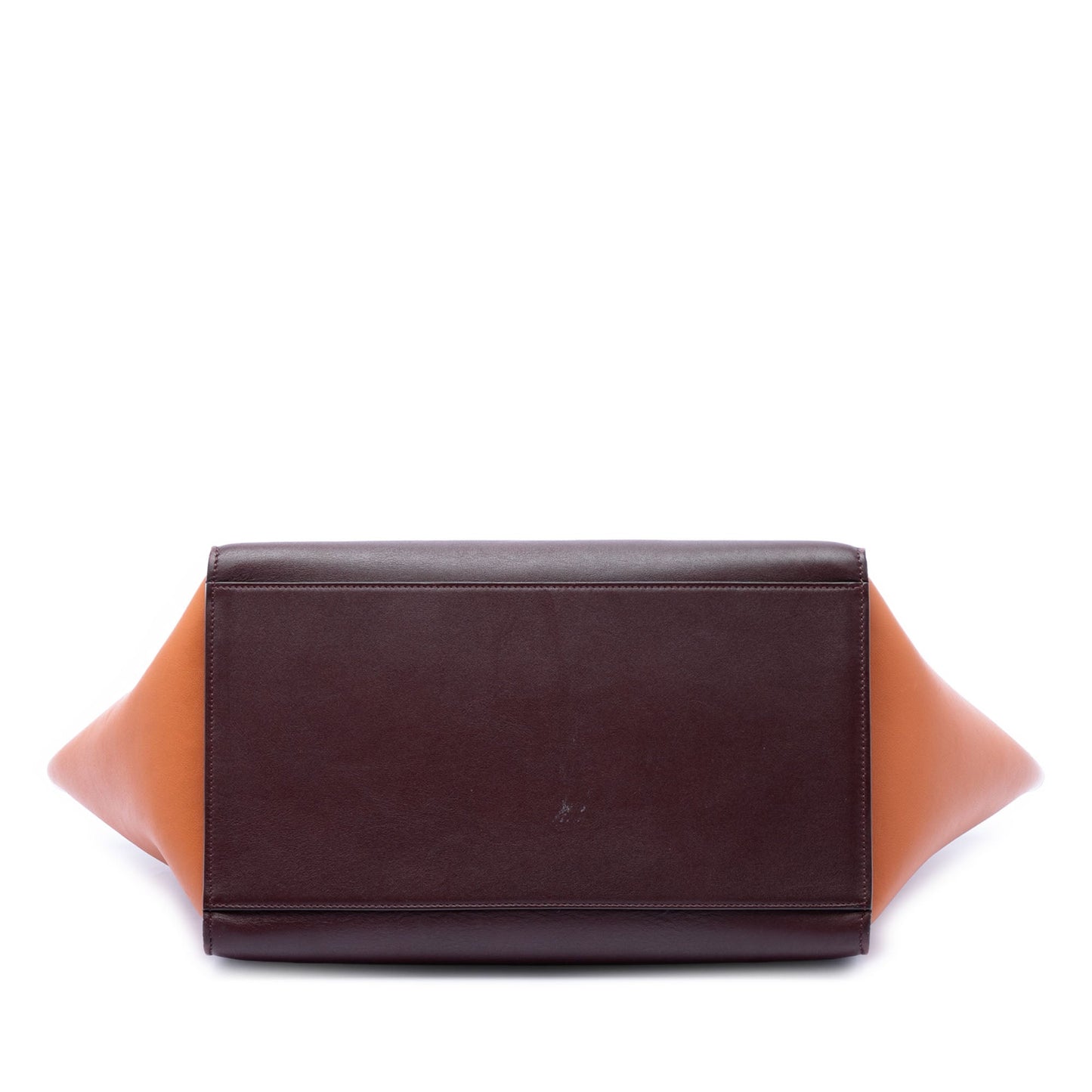 Celine Medium Tricolor Leather Trapeze Satchel