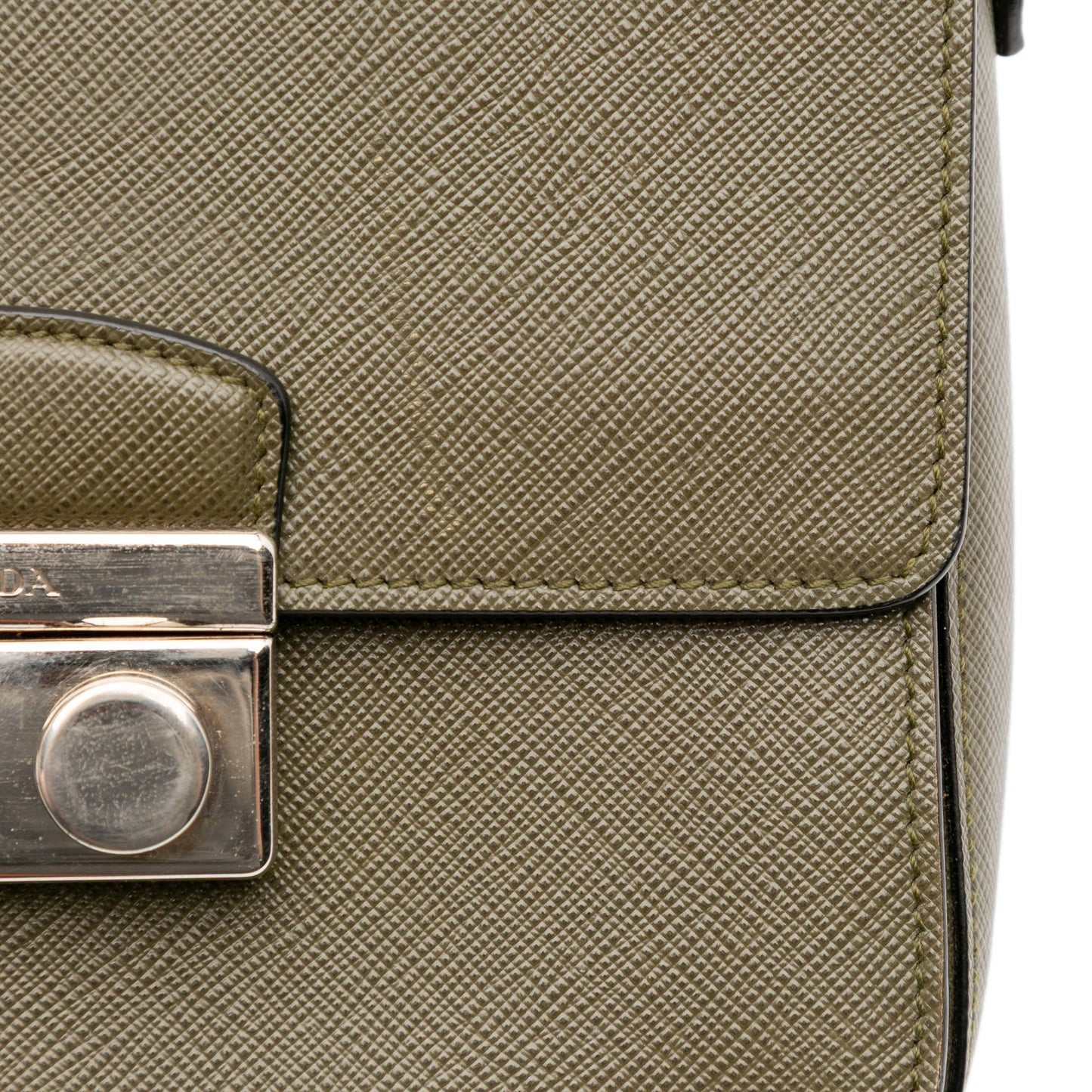 Prada Small Saffiano Lux Sound Satchel