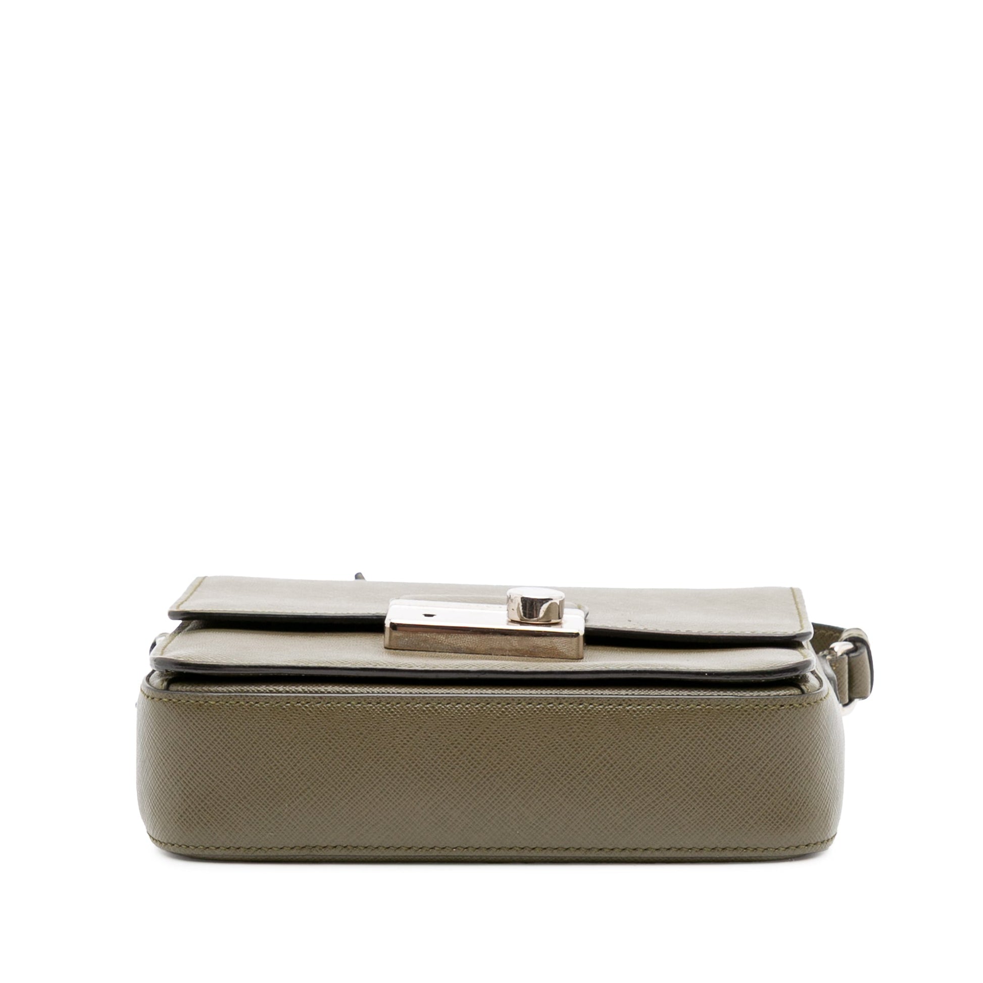Prada Small Saffiano Lux Sound Satchel