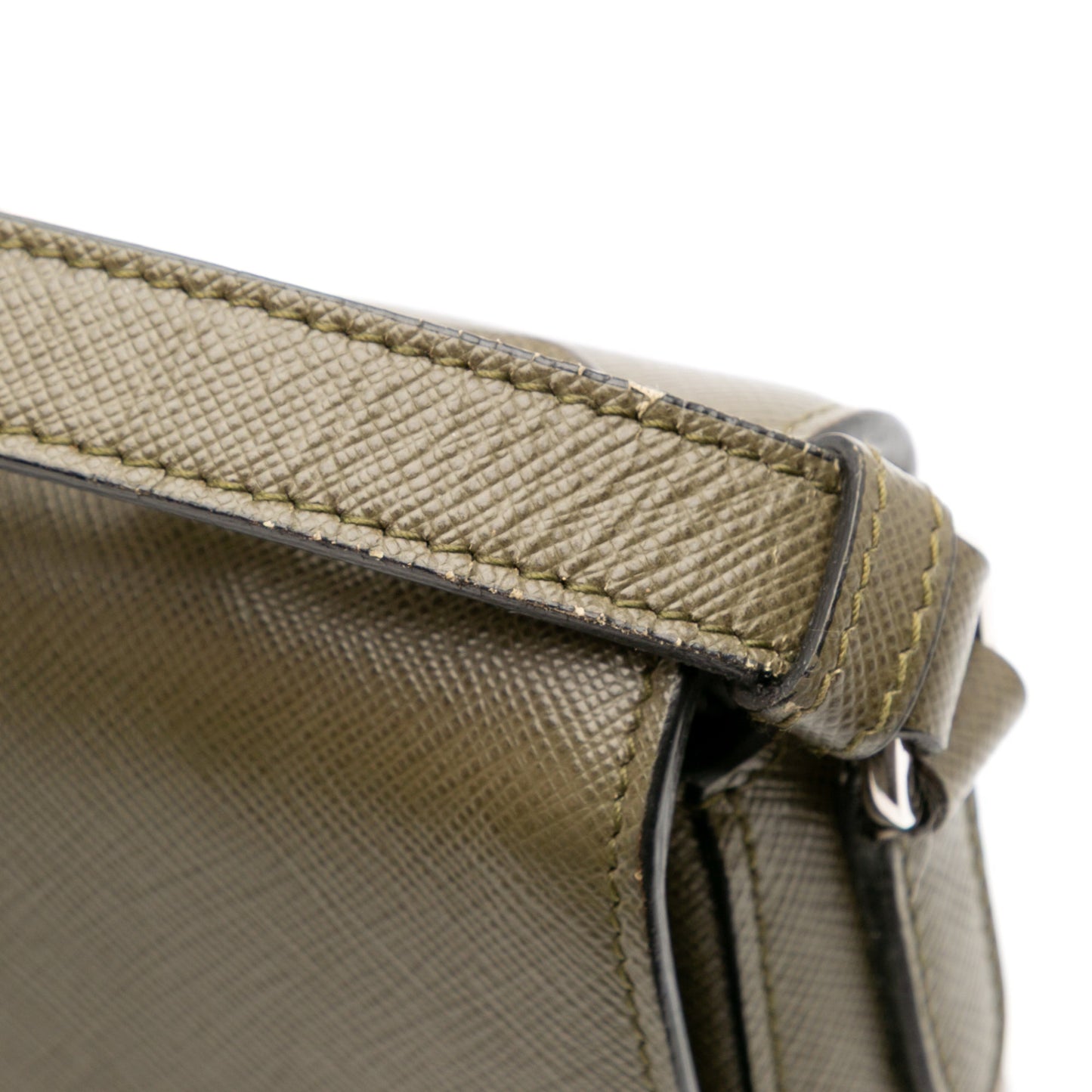 Prada Small Saffiano Lux Sound Satchel