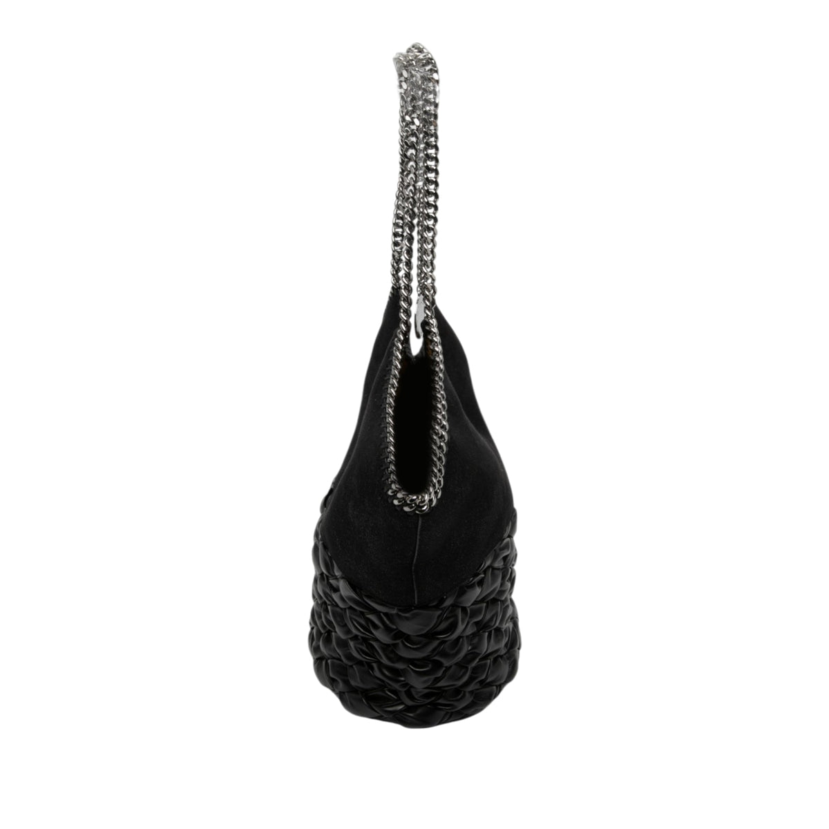 Stella McCartney Large Shaggy Deer Falabella Tote — Black