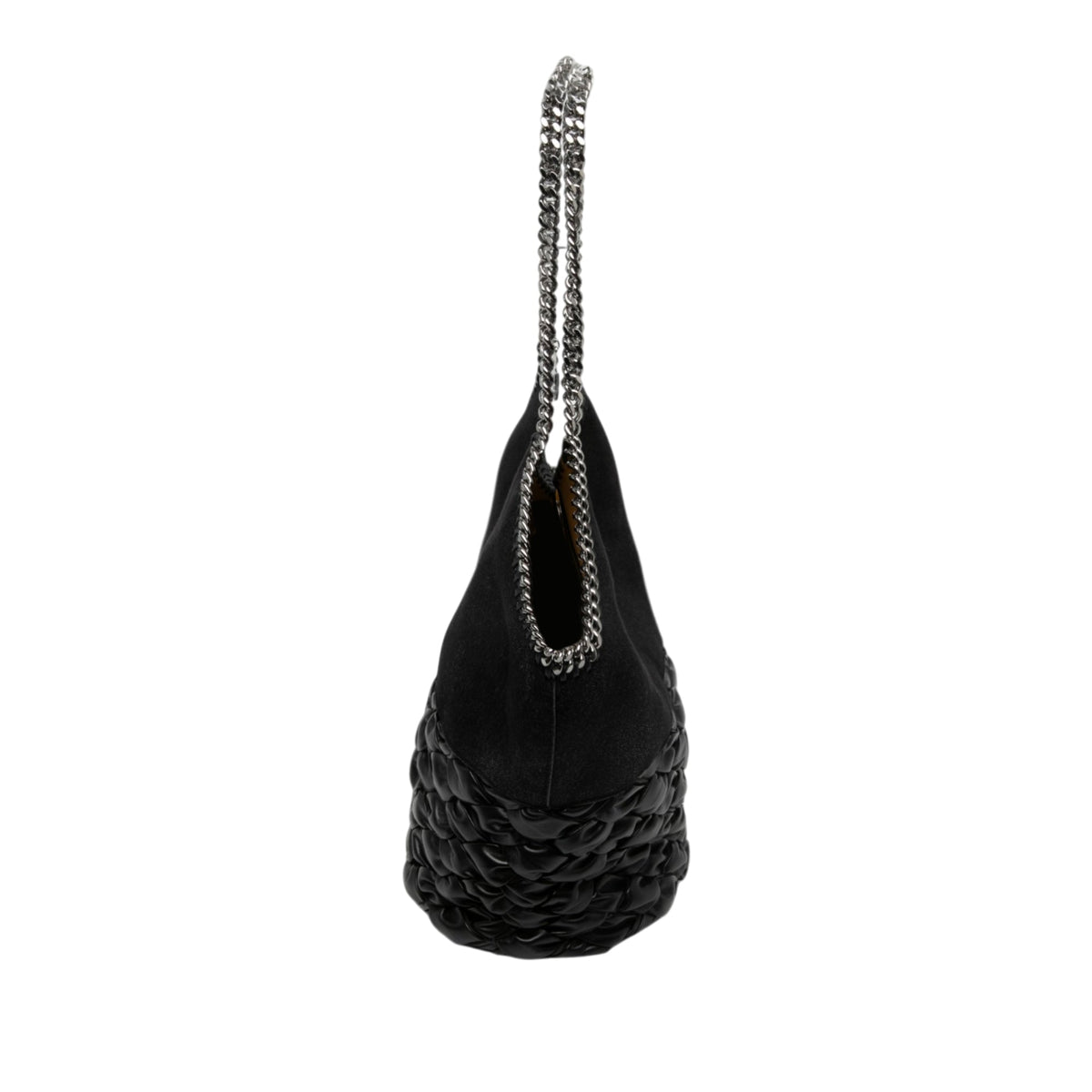 Stella McCartney Large Shaggy Deer Falabella Tote — Black