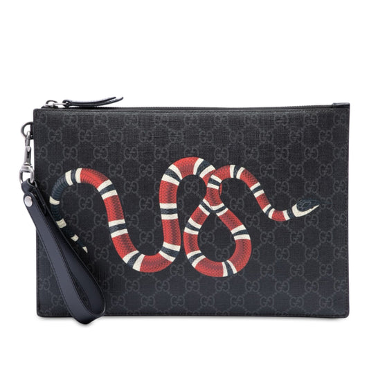 Gucci GG Supreme Kingsnake Clutch