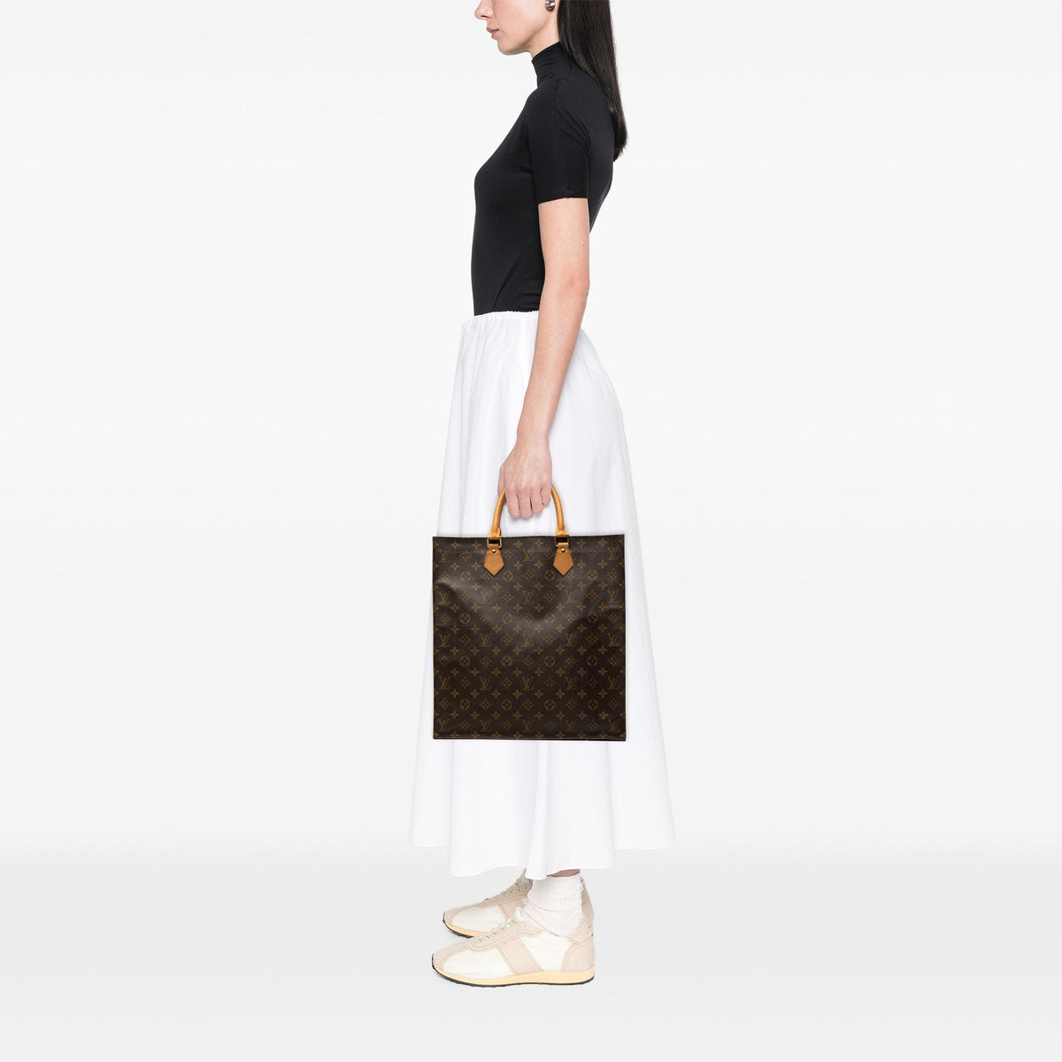 Louis Vuitton Monogram Sac Plat — Brown