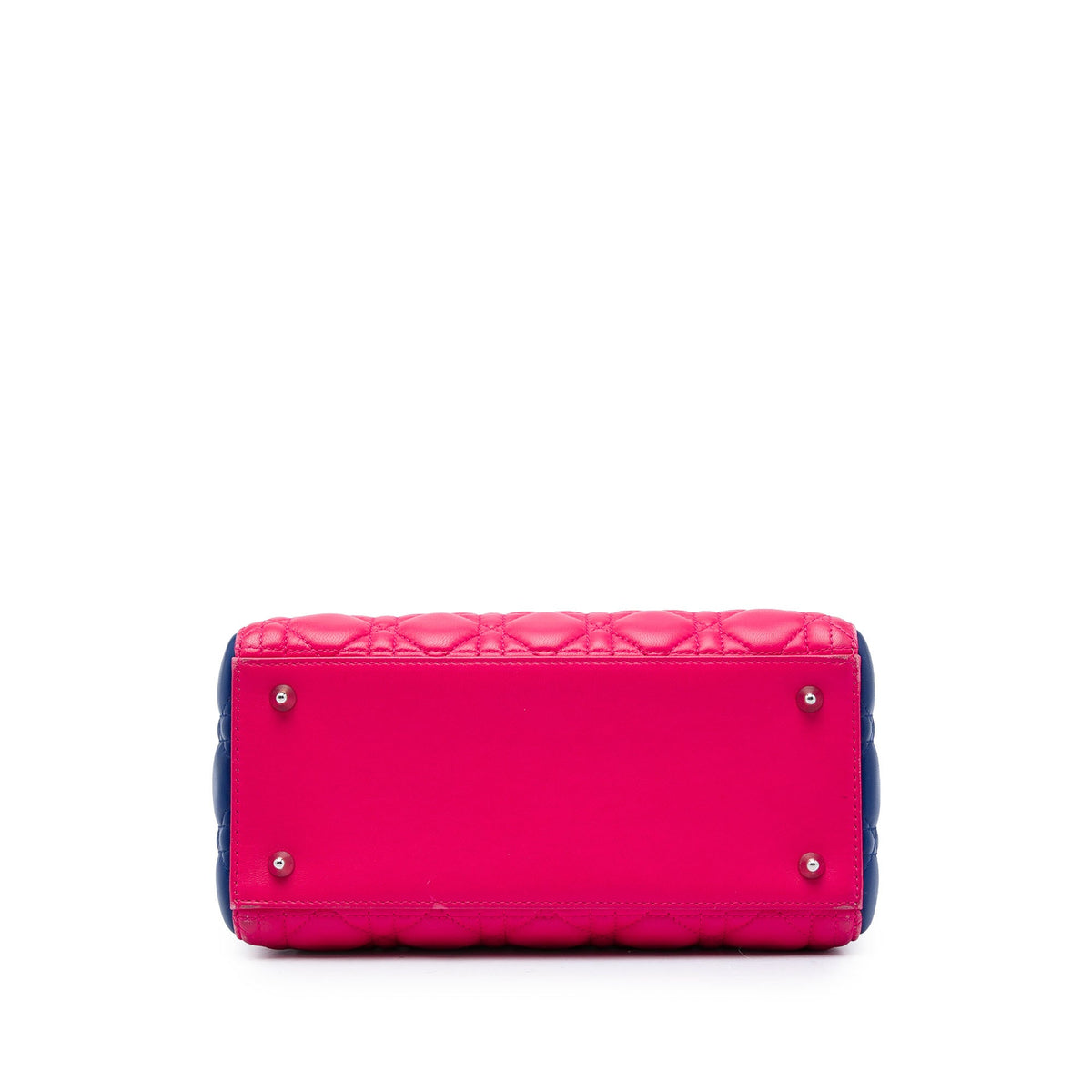 Dior Medium Tricolor Lambskin Cannage Lady Dior