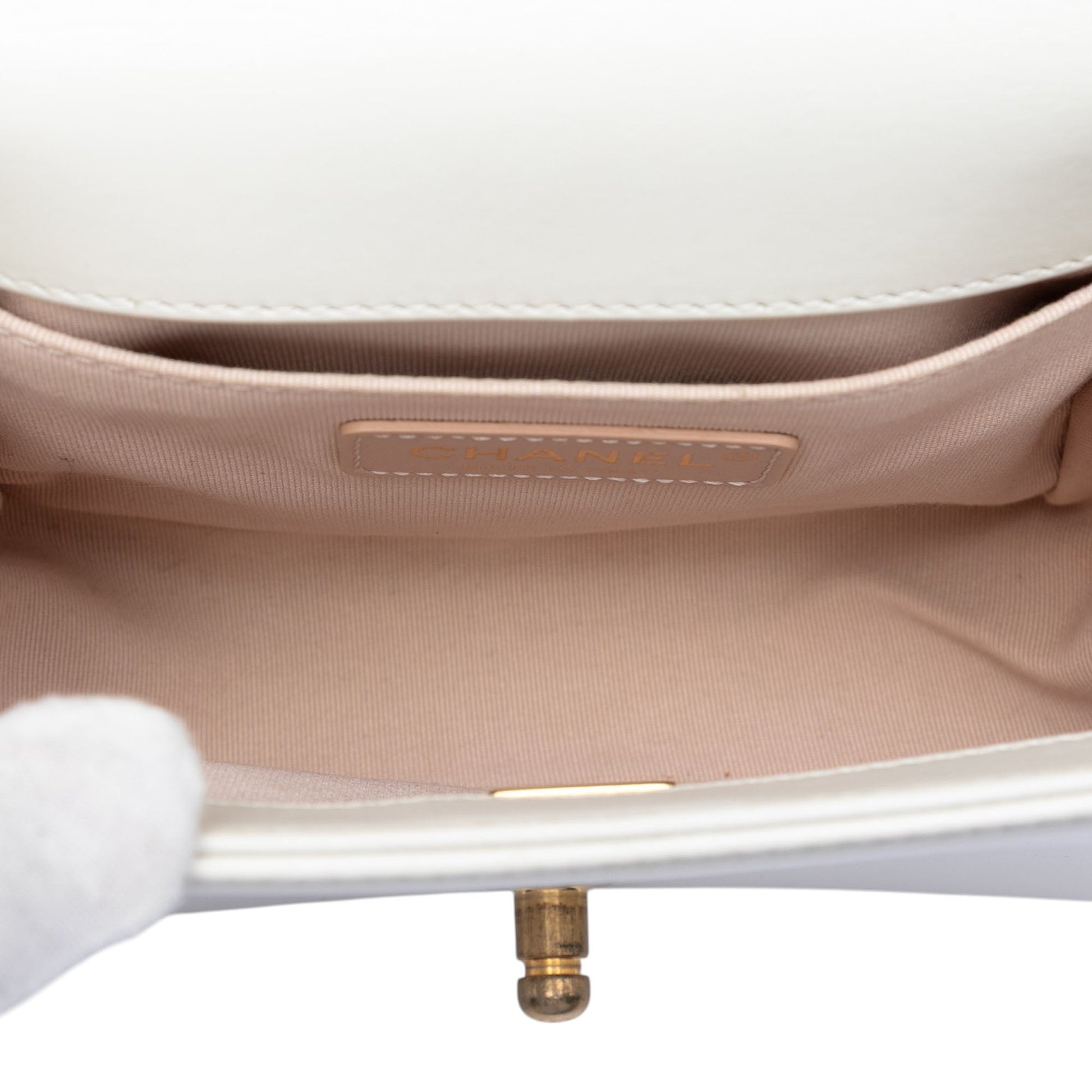 Chanel Square Calfskin Boy Reverso Flap