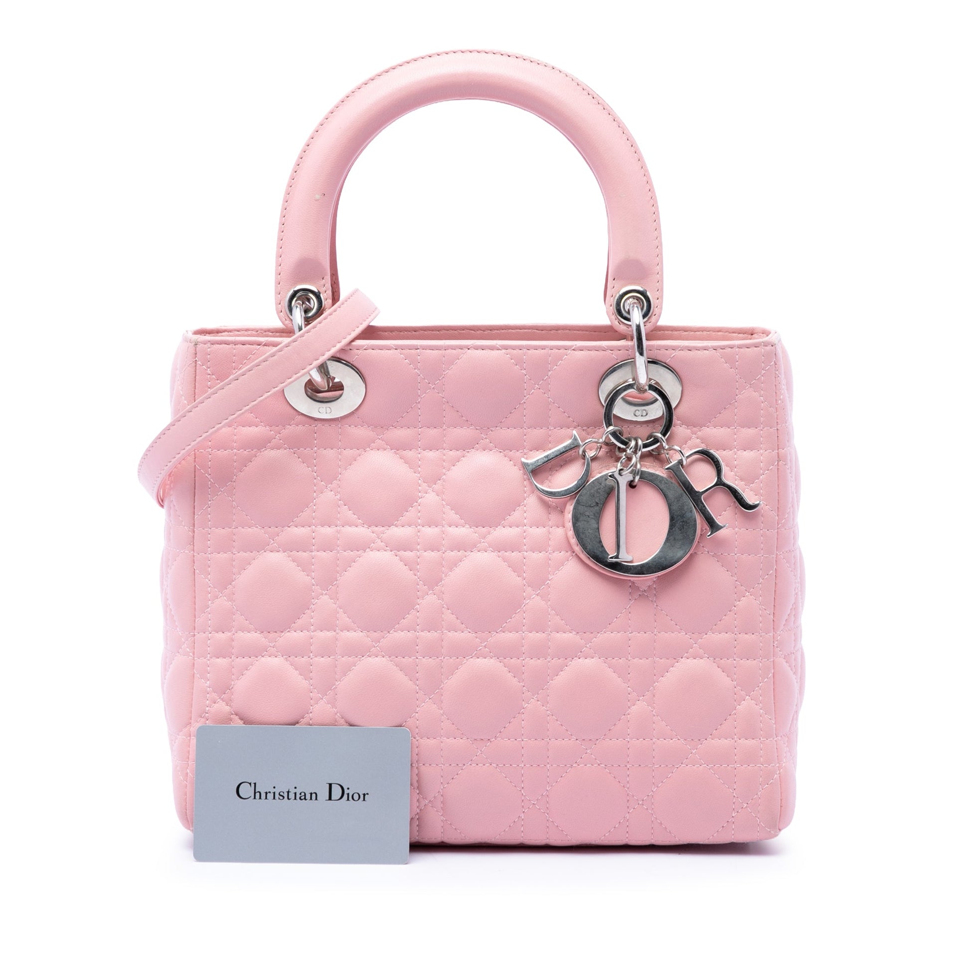 Dior Medium Lambskin Cannage Lady Dior