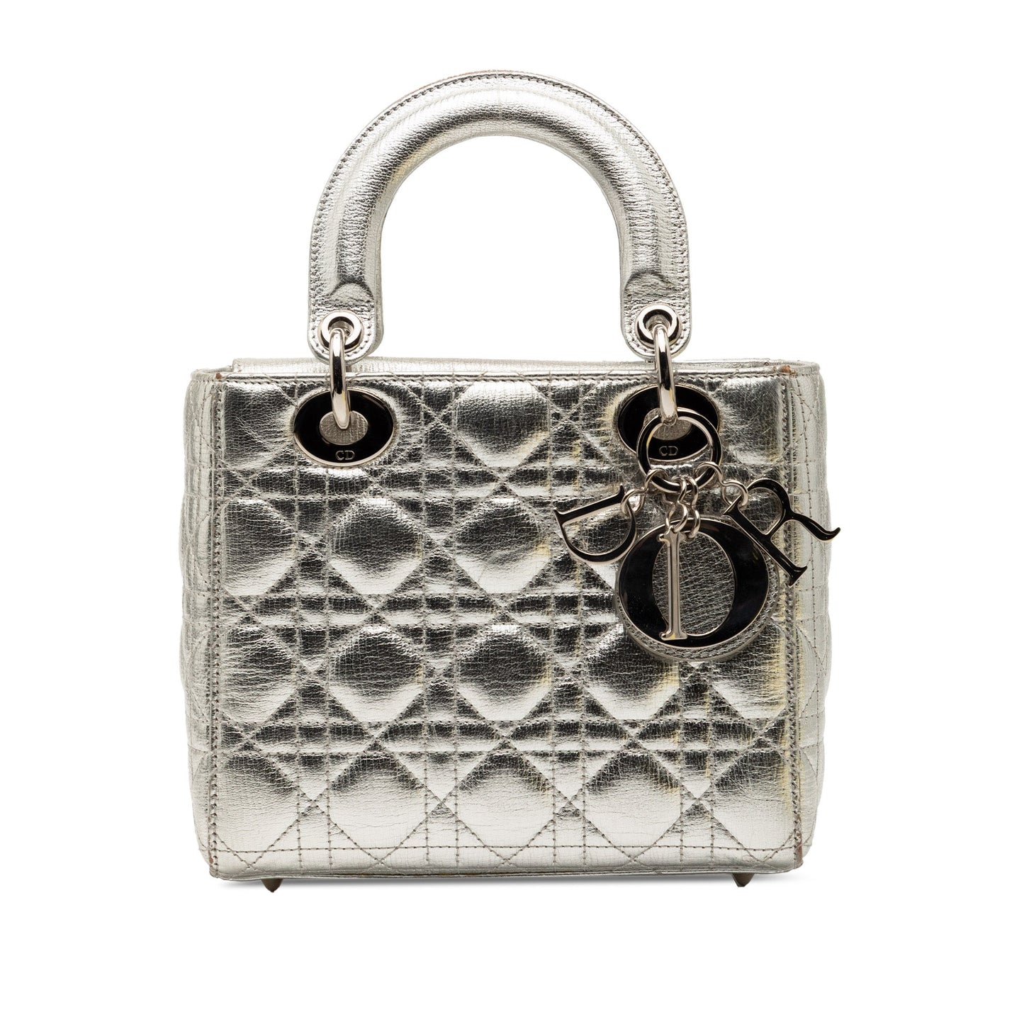 Dior Small Metallic Grained Calfskin Cannage My ABCDior Lady Dior