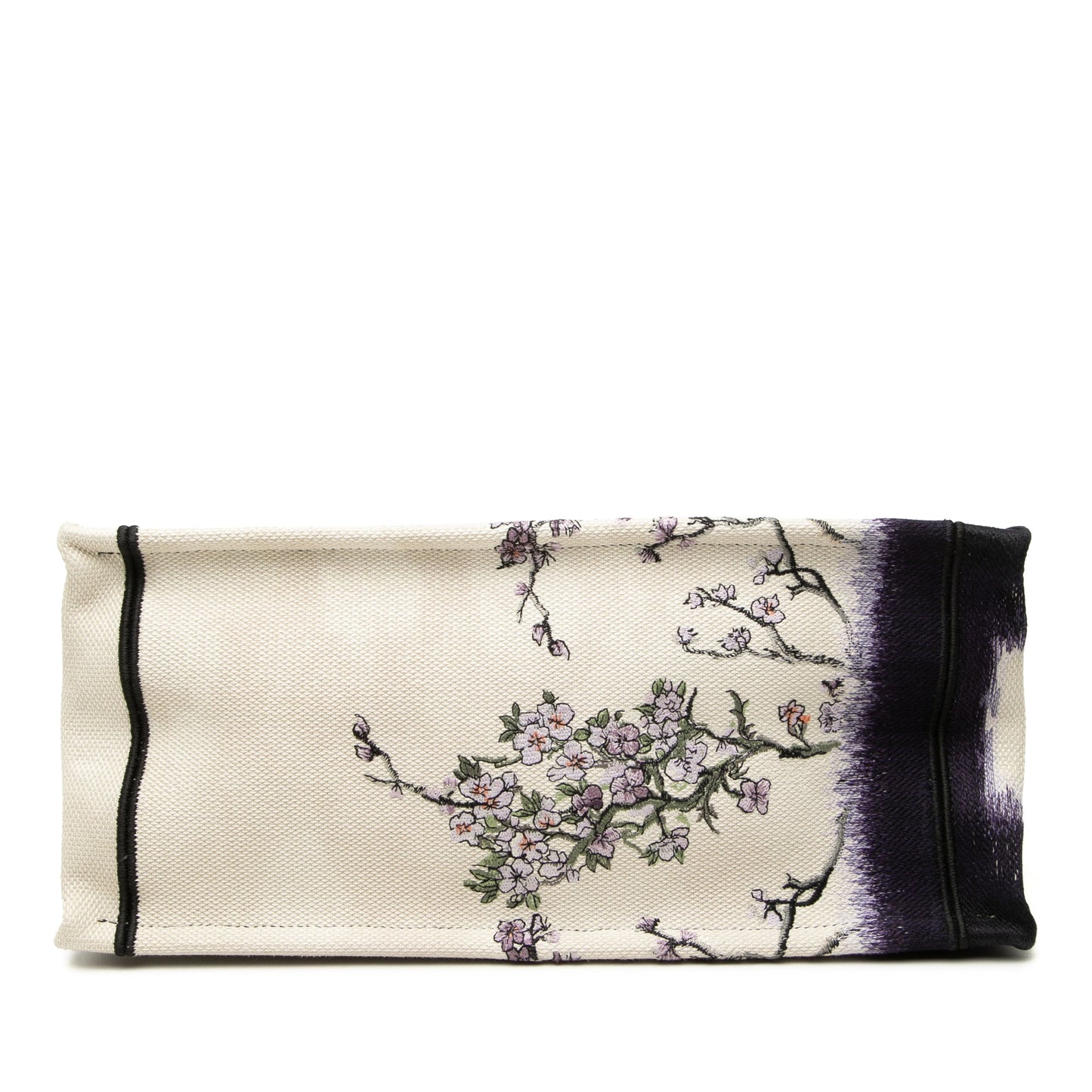 Dior Medium Canvas Floral Embroidered Book Tote