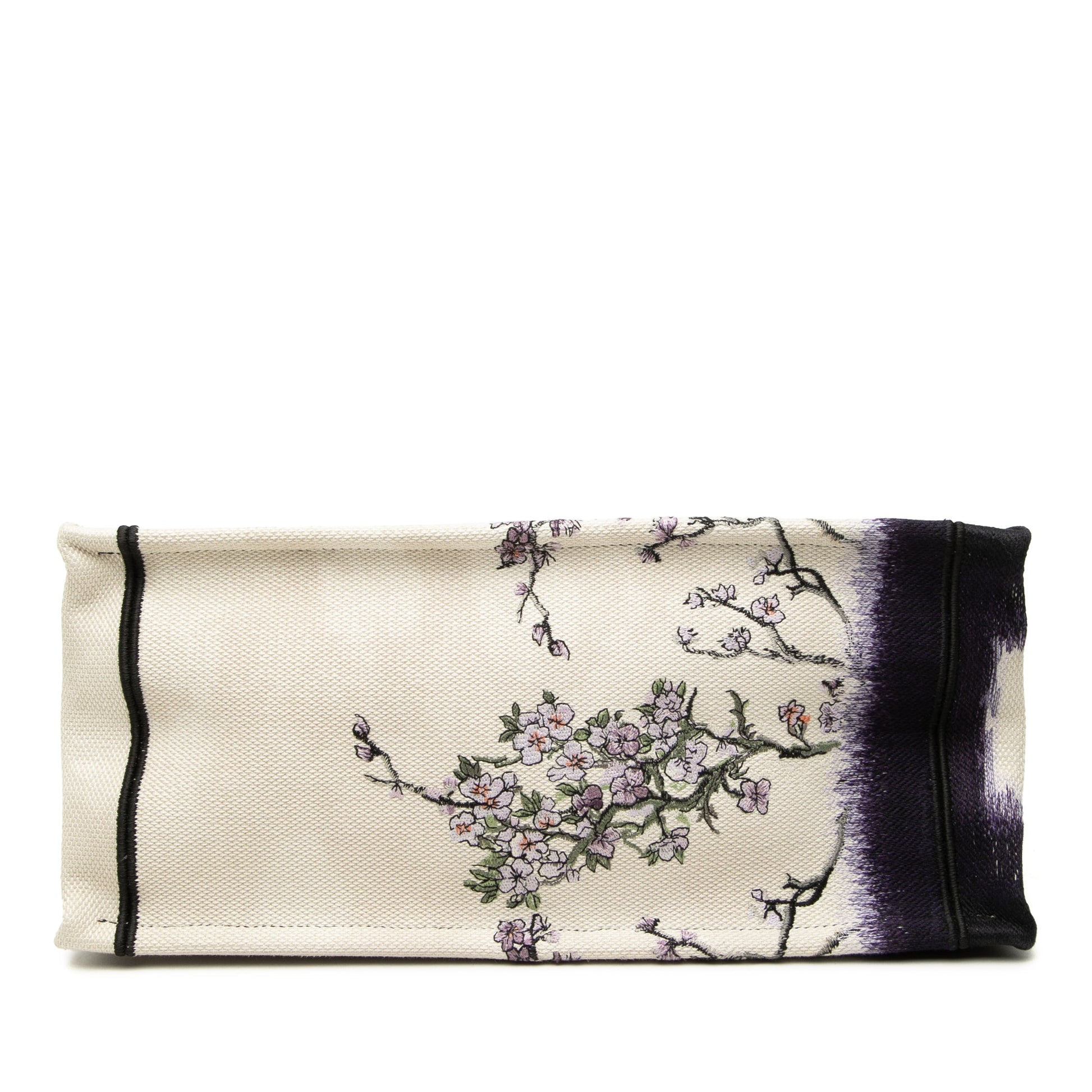 Dior Medium Canvas Floral Embroidered Book Tote