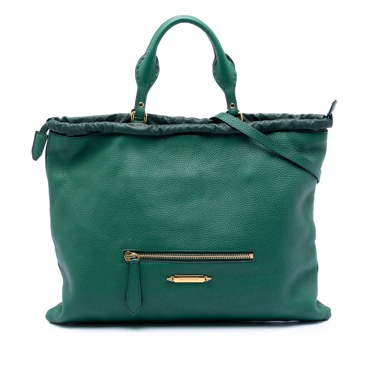 Burberry Leather Big Crush Convertible Tote