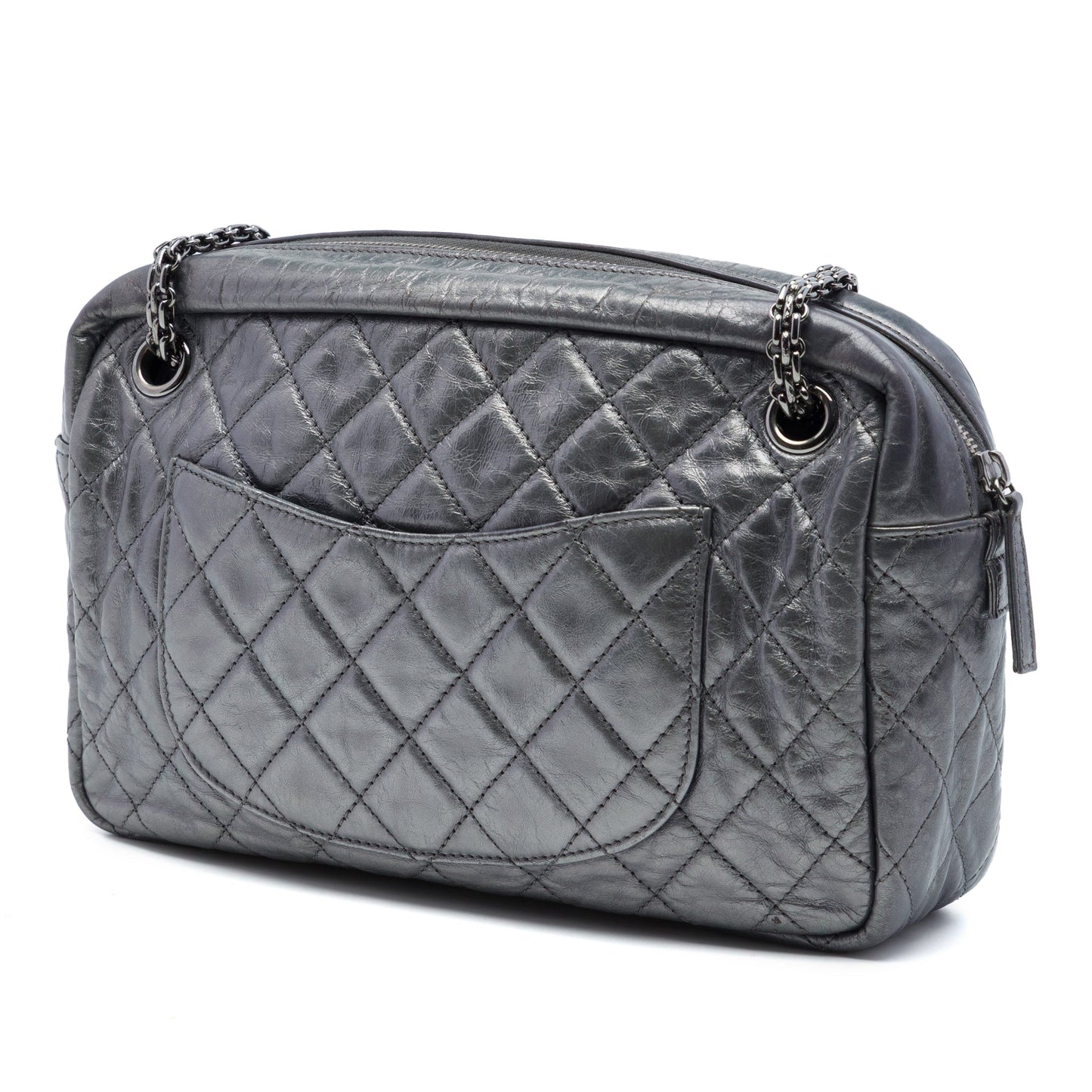 Chanel Medium Metallic Quilted Calfskin Reissue 2.55 Camera Bag