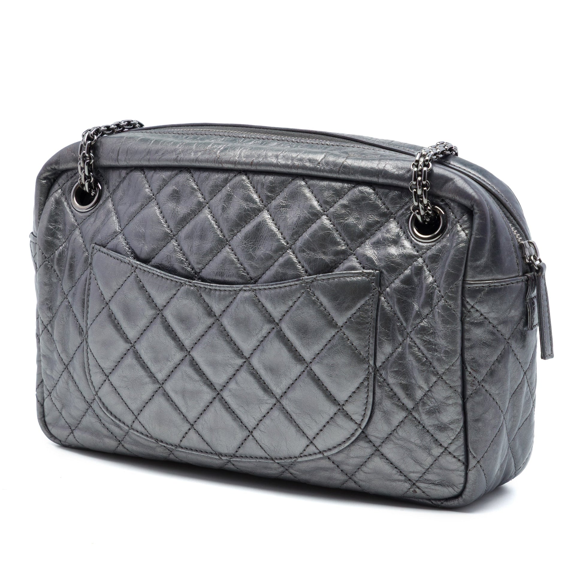 Chanel Medium Metallic Quilted Calfskin Reissue 2.55 Camera Bag