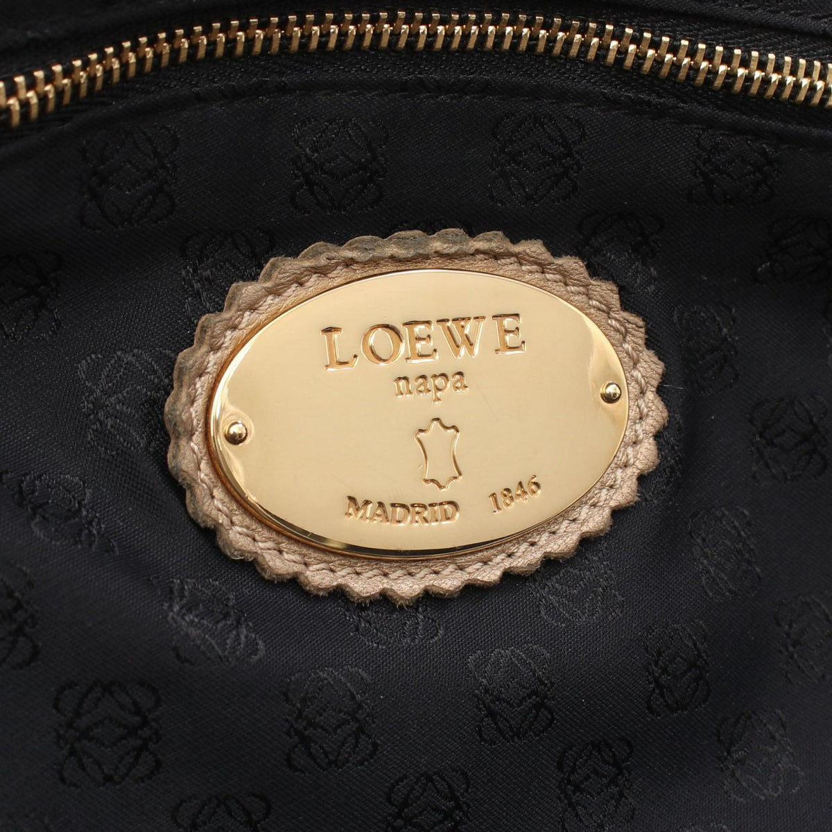 LOEWE Metallic Nappa Aire — Gold
