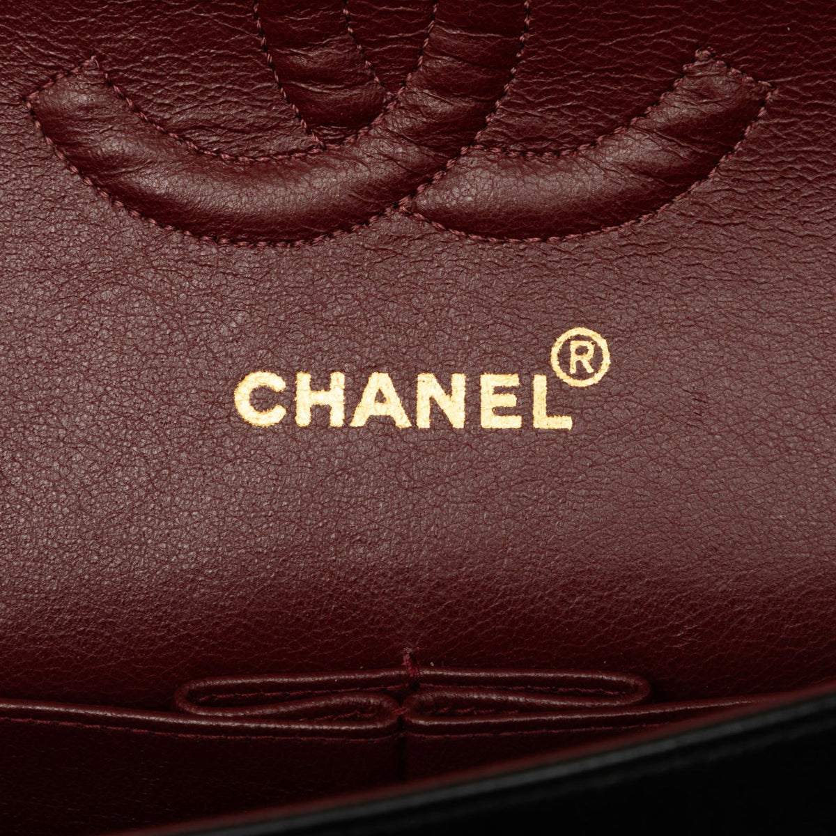 Chanel Medium Classic Lambskin Double Flap — Black