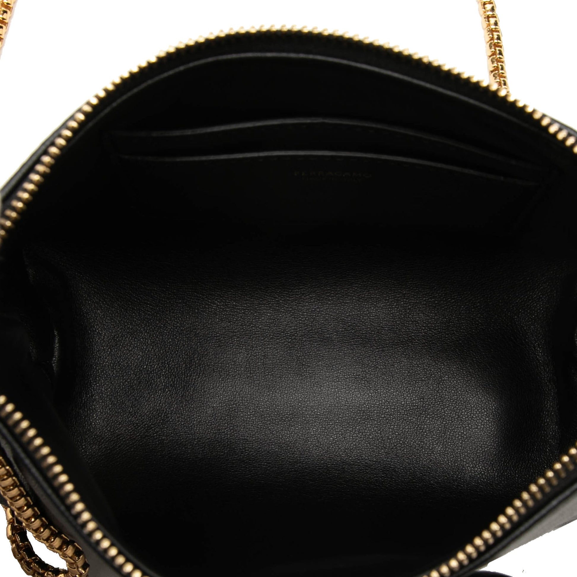 Ferragamo Mini Leather Vara Bow Chain Crossbody