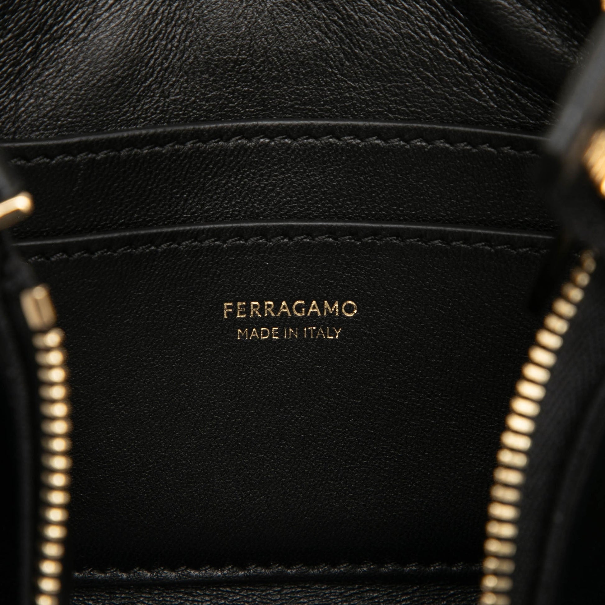 Ferragamo Mini Leather Vara Bow Chain Crossbody