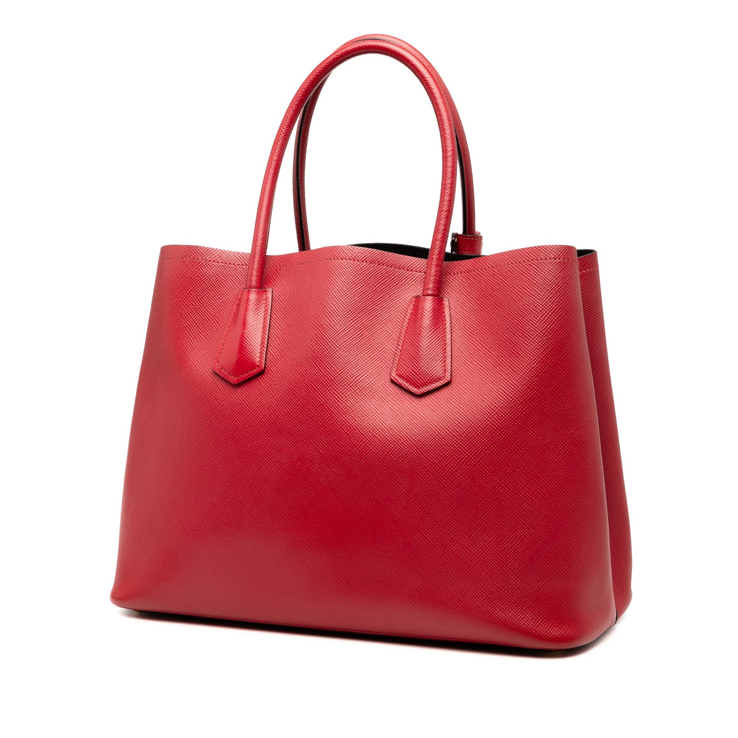 Prada Large Saffiano Cuir Double Satchel