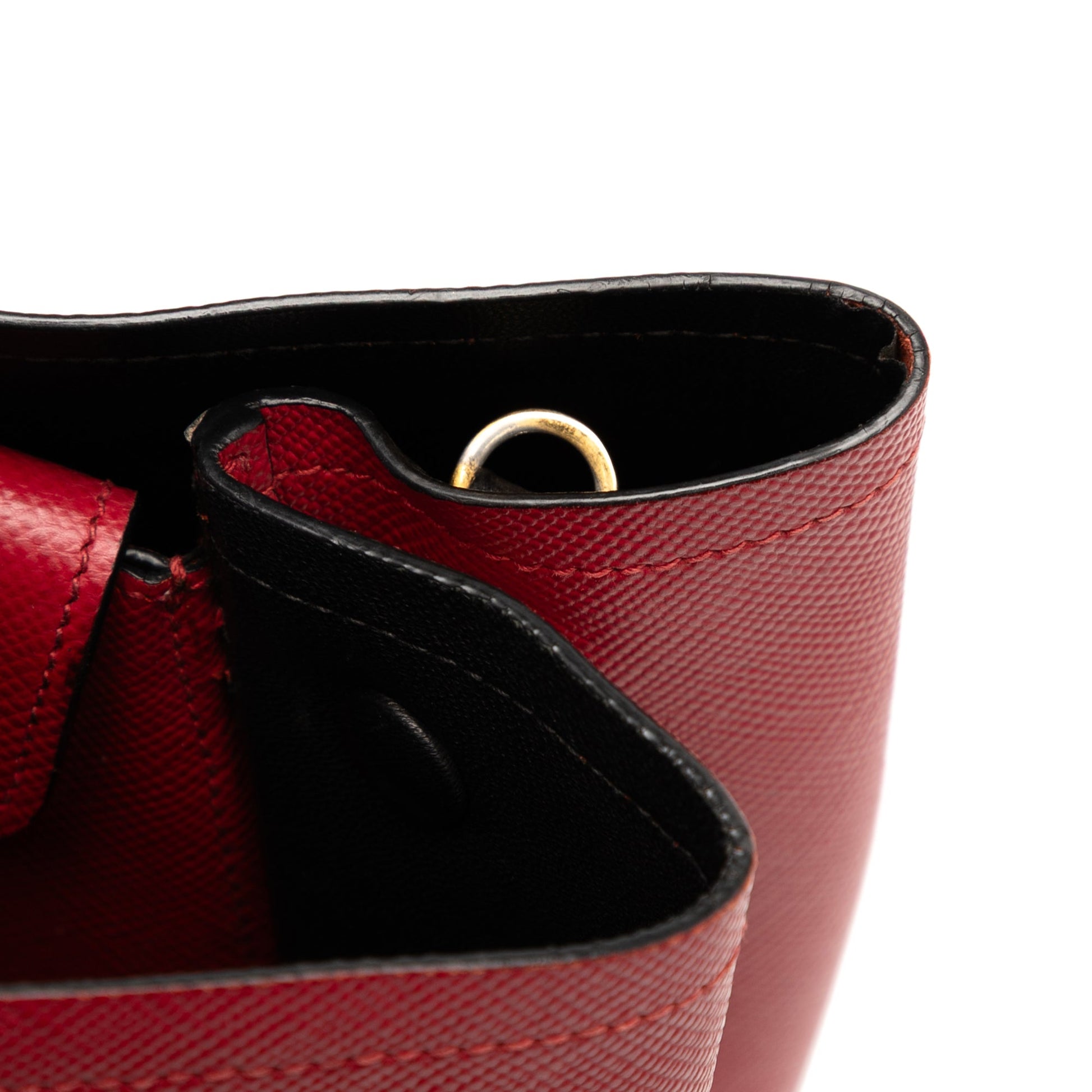 Prada Large Saffiano Cuir Double Satchel