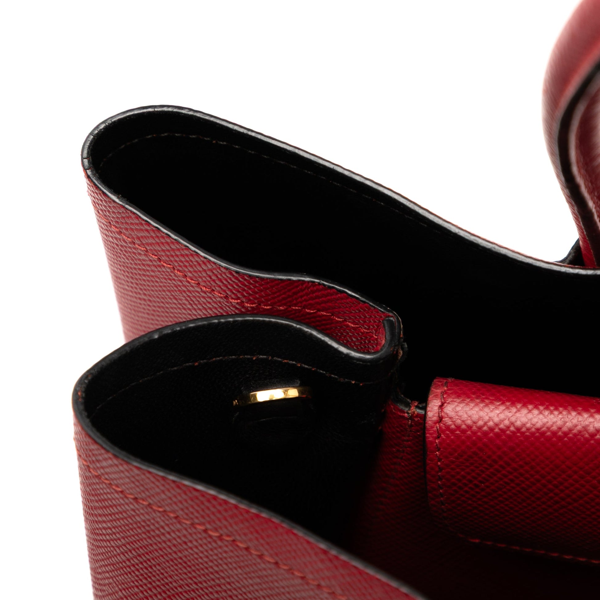 Prada Large Saffiano Cuir Double Satchel