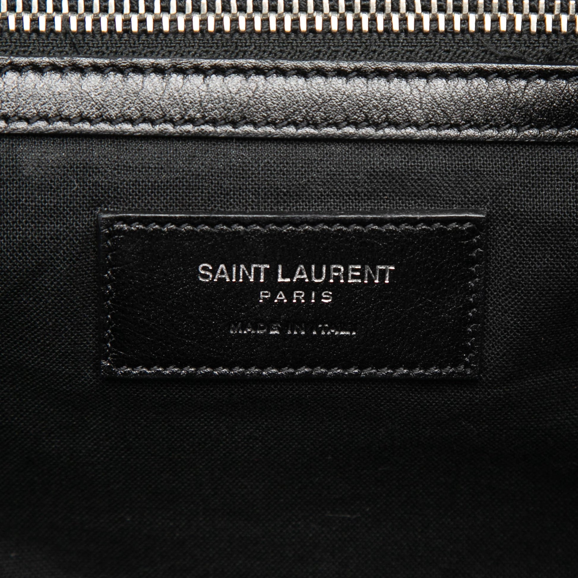 Saint Laurent Croc Embossed Leather Festival Backpack