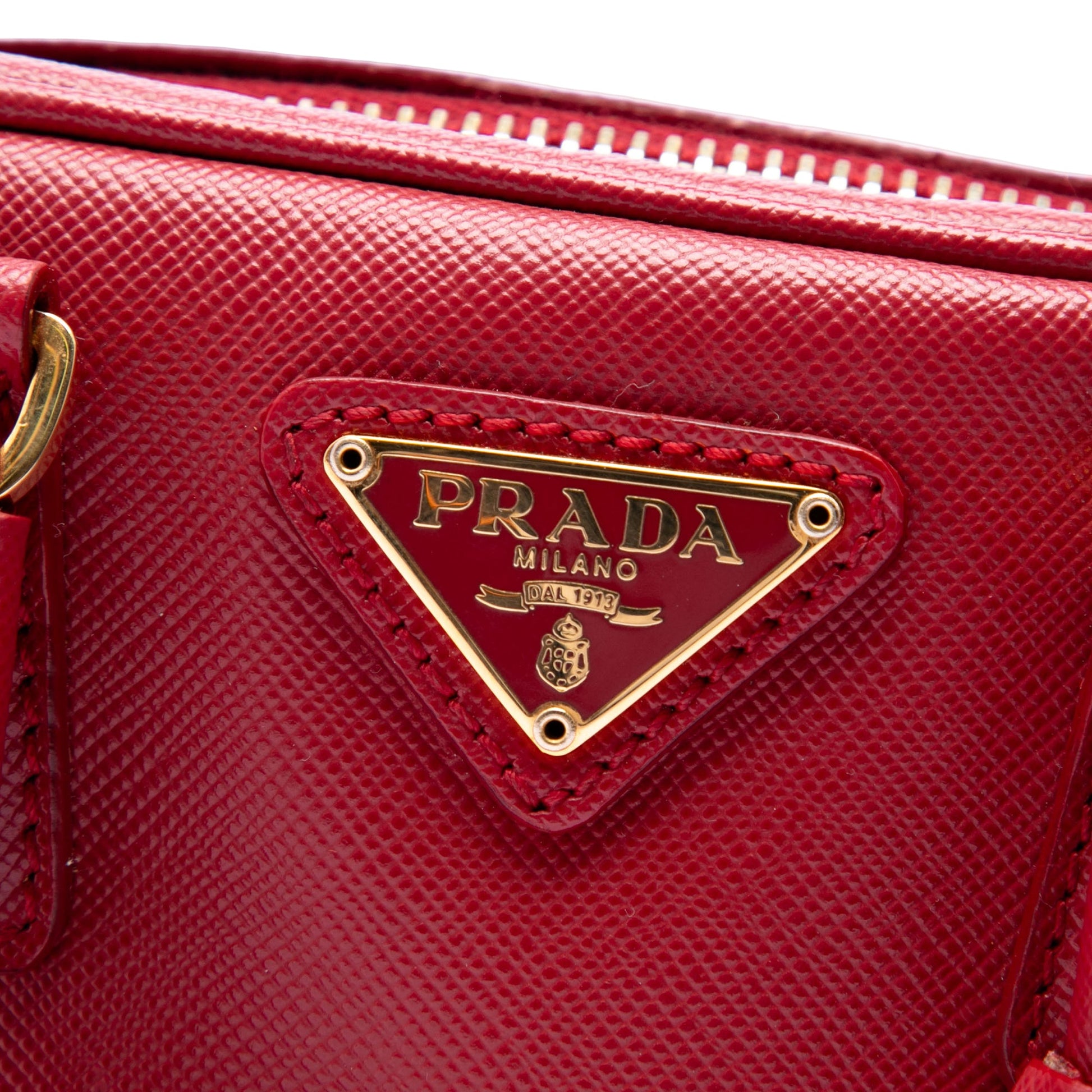 Prada Mini Saffiano Lux Bauletto Bag