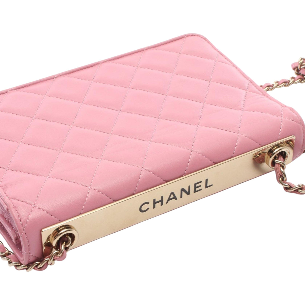 Chanel Lambskin Trendy CC Wallet On Chain