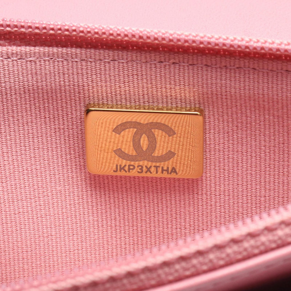 Chanel Lambskin Trendy CC Wallet On Chain