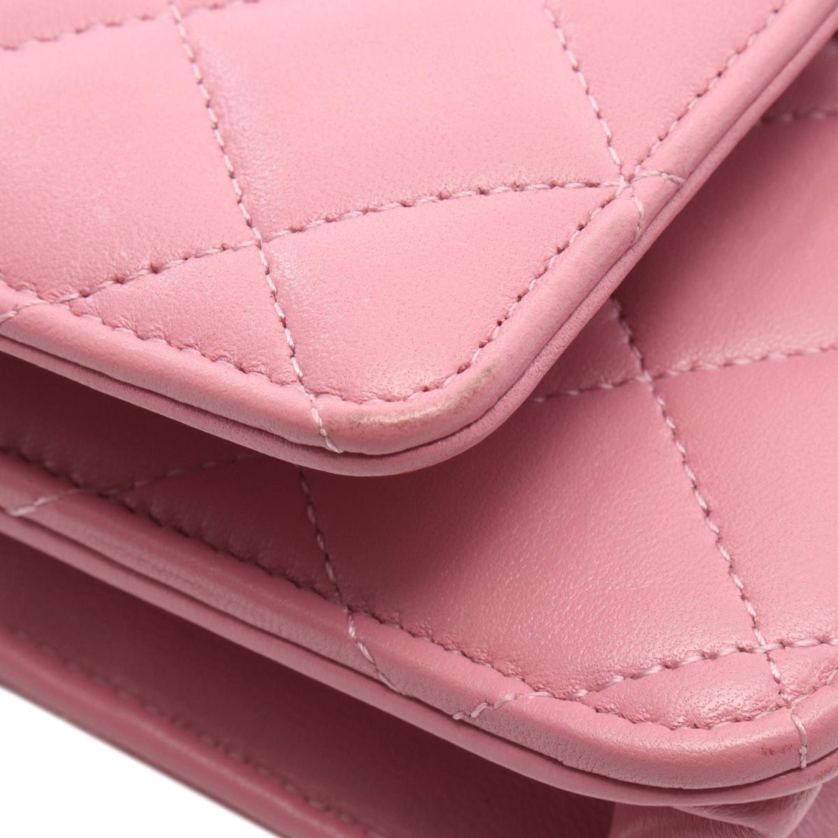 Chanel Lambskin Trendy CC Wallet On Chain