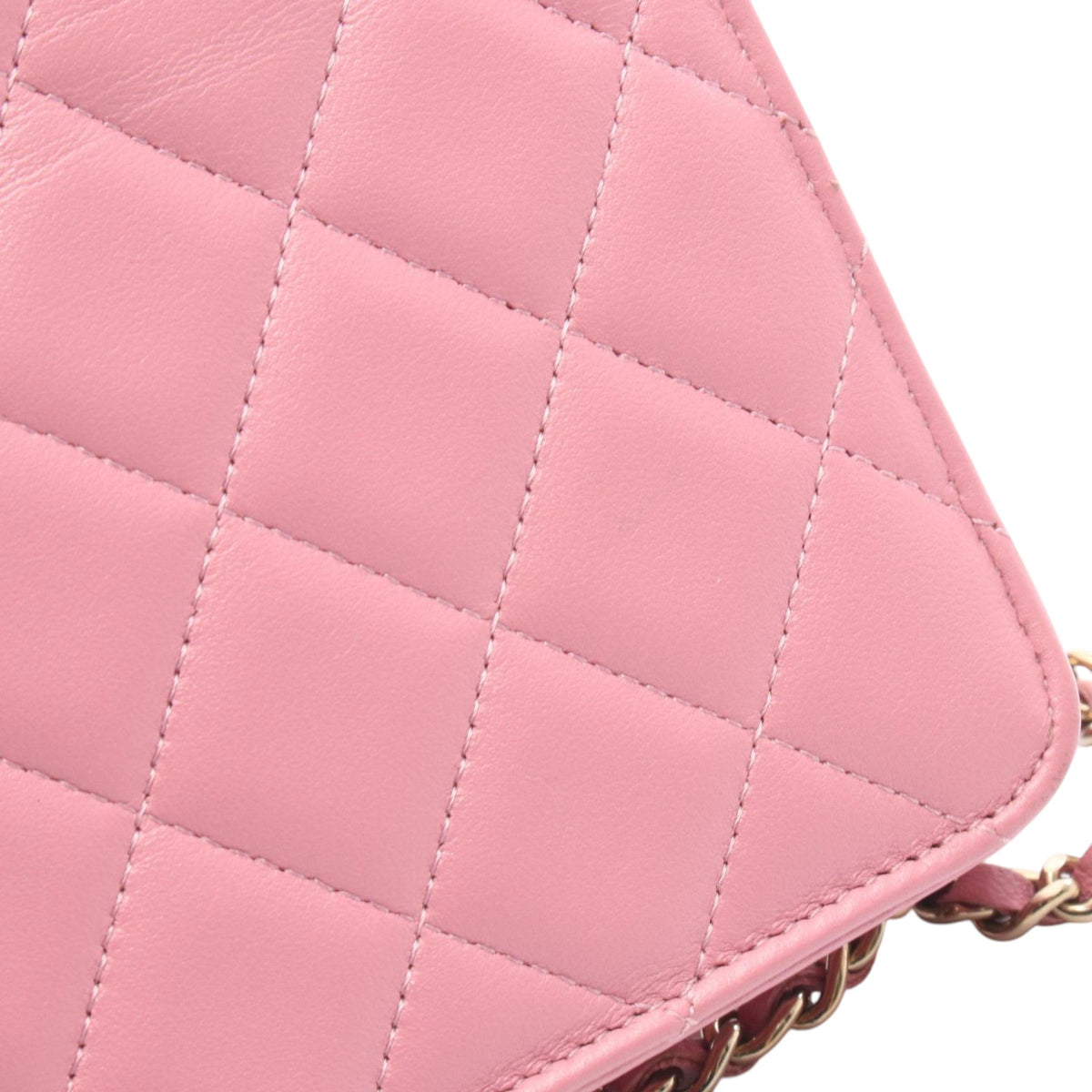 Chanel Lambskin Trendy CC Wallet On Chain