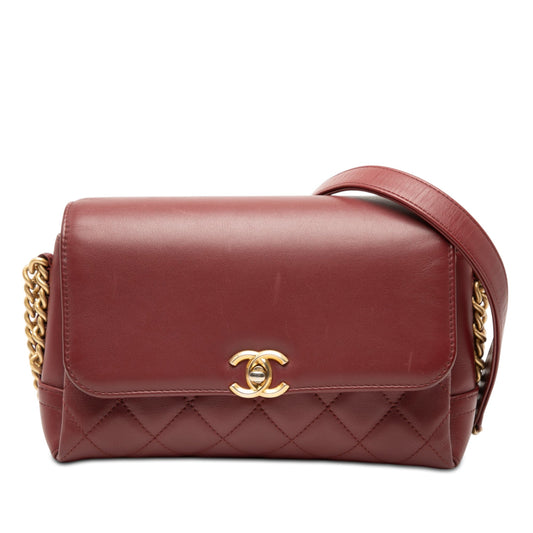 Chanel CC Quilted Lambskin Flap