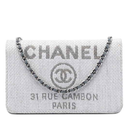 Chanel Canvas Deauville Wallet On Chain
