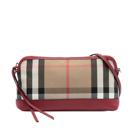 Burberry House Check Canvas Derby Abingdon Convertible Clutch