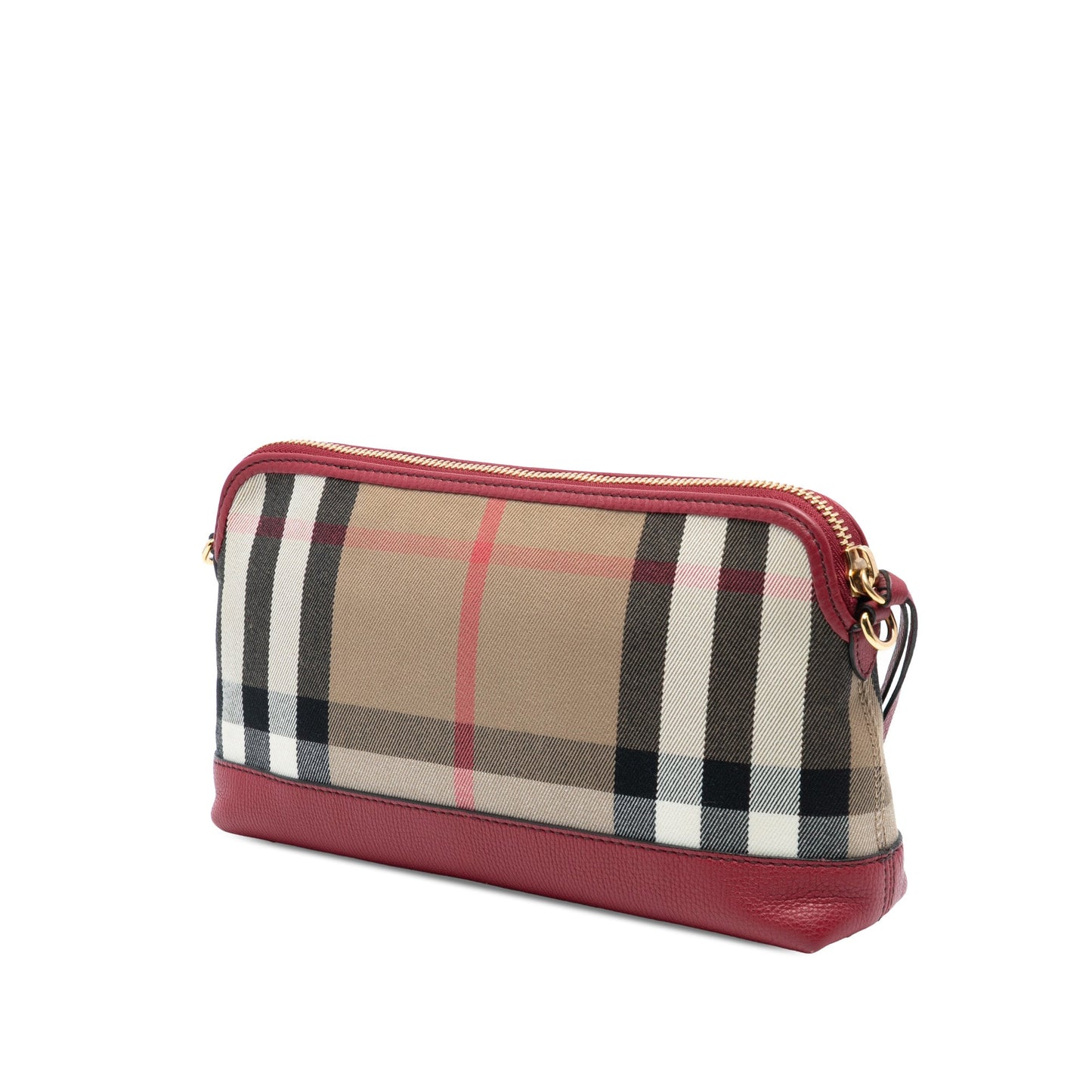 Burberry House Check Canvas Derby Abingdon Convertible Clutch