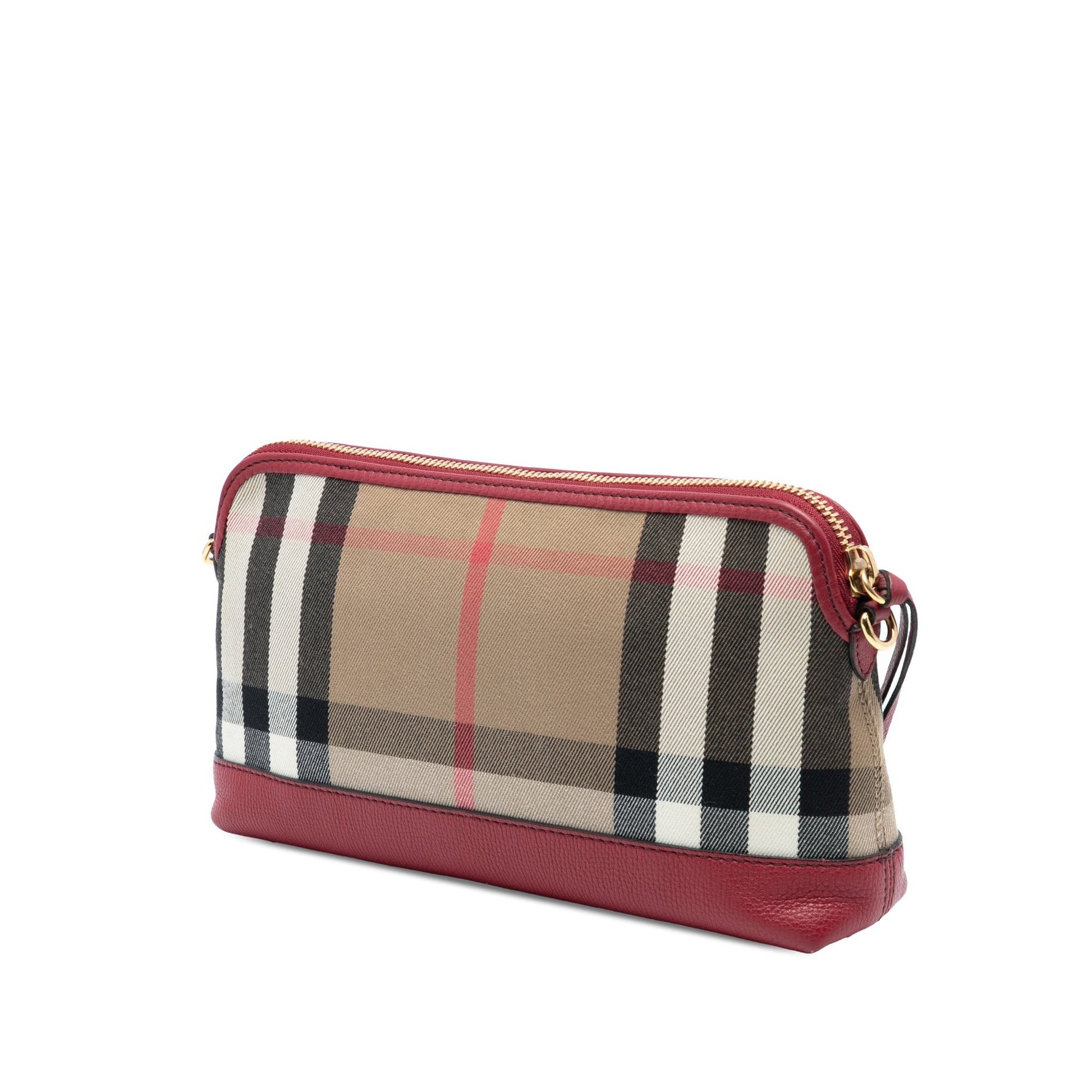 Burberry House Check Canvas Derby Abingdon Convertible Clutch
