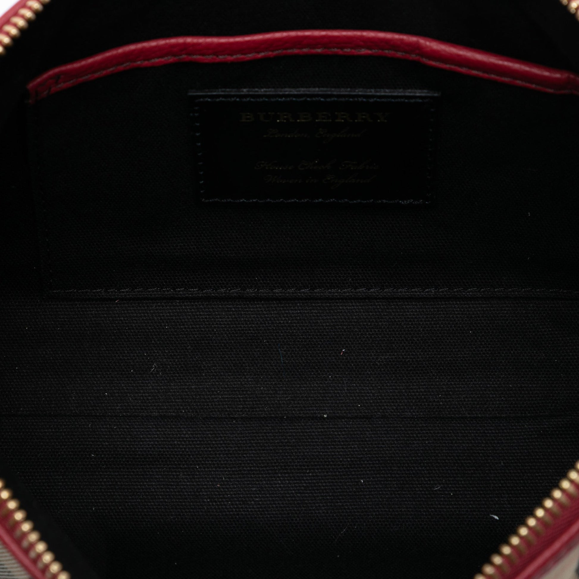 Burberry House Check Canvas Derby Abingdon Convertible Clutch