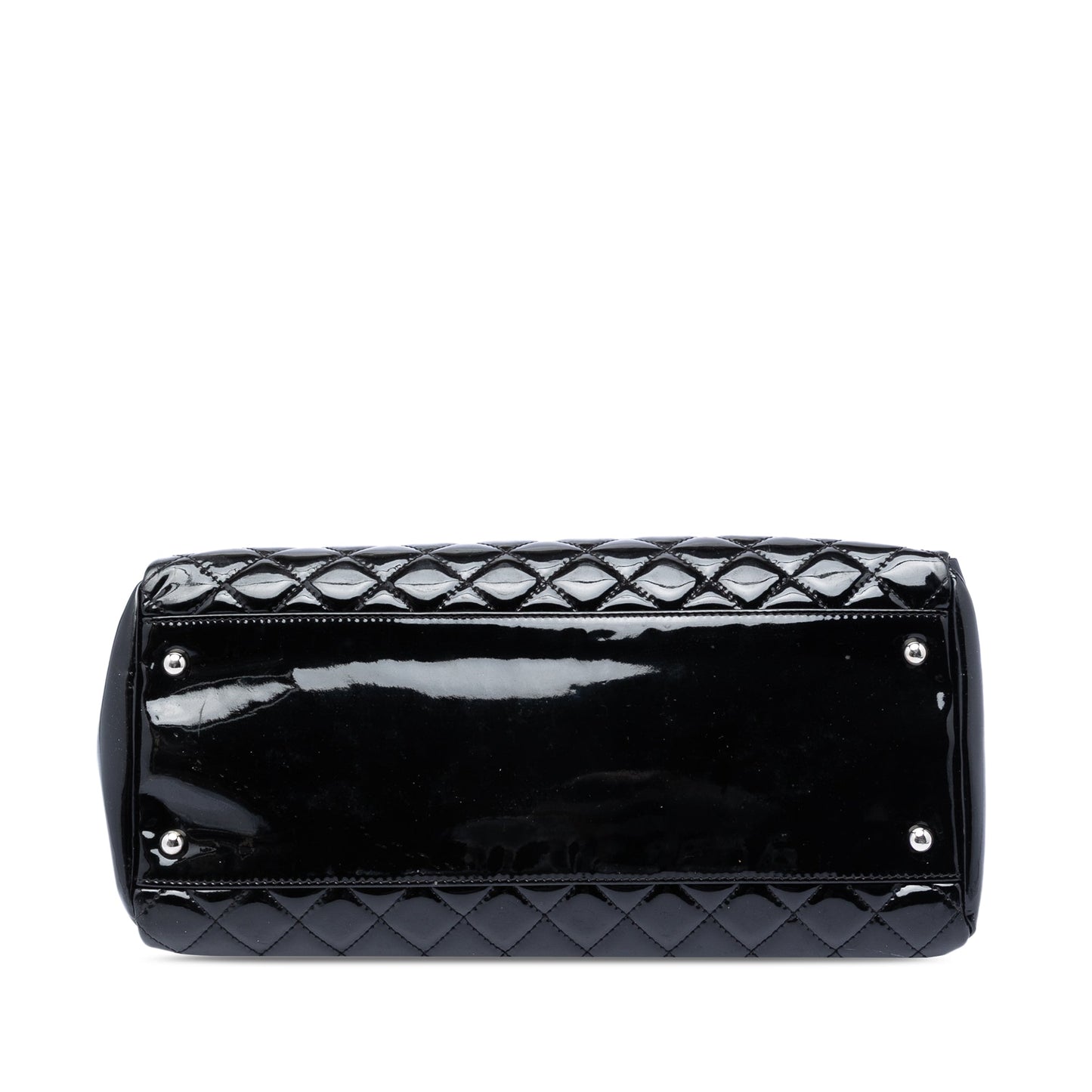 Chanel Large Quilted Patent Just Mademoiselle Bowling Bag