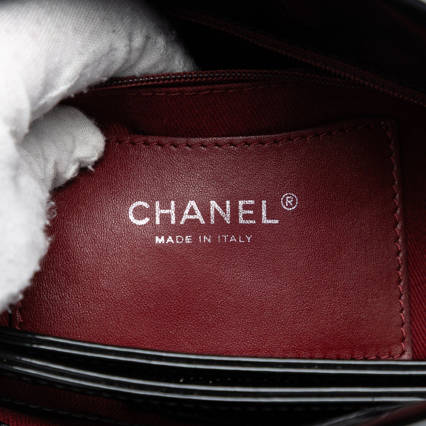 Chanel Large Quilted Patent Just Mademoiselle Bowling Bag