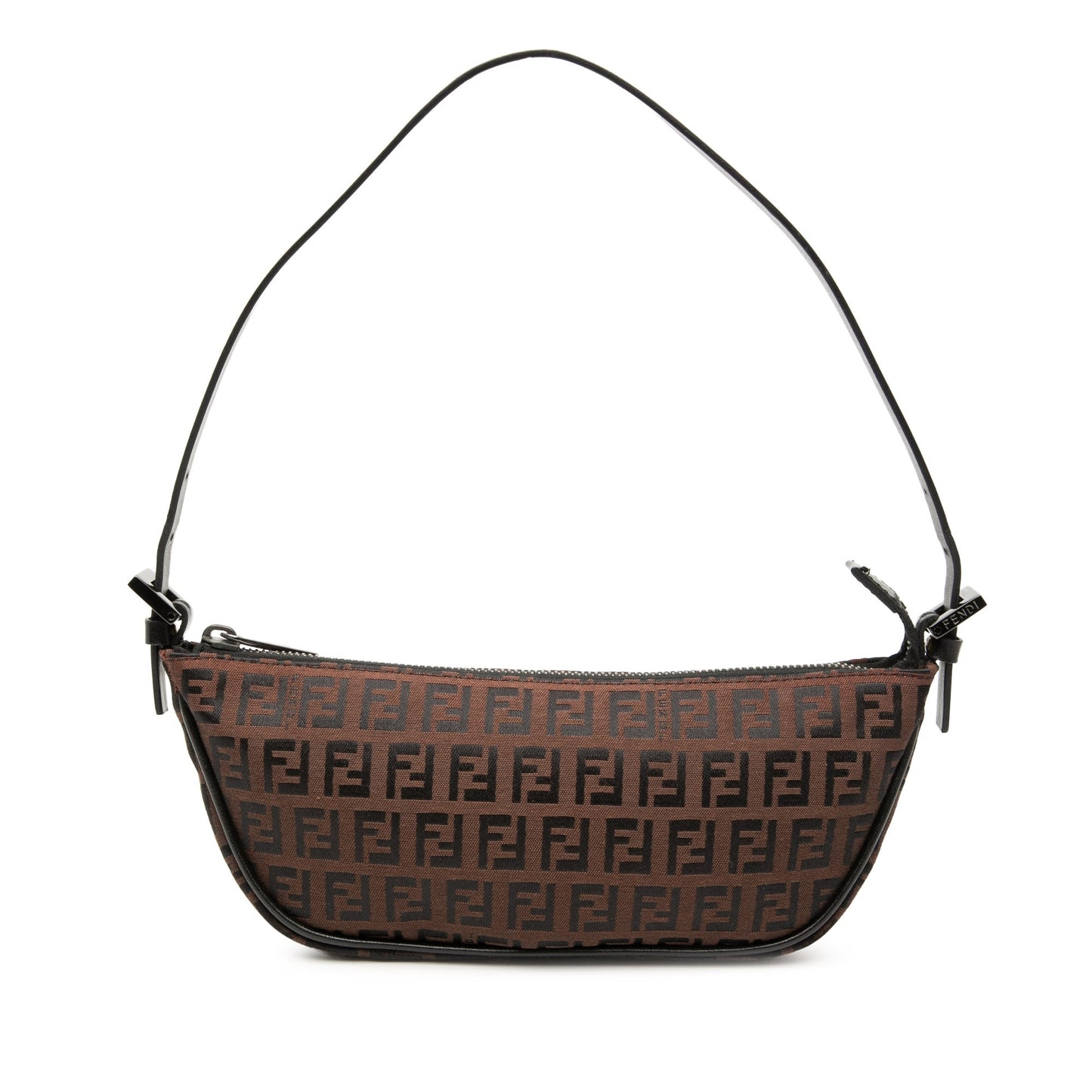 Fendi Mini Zucchino Canvas Shoulder Bag