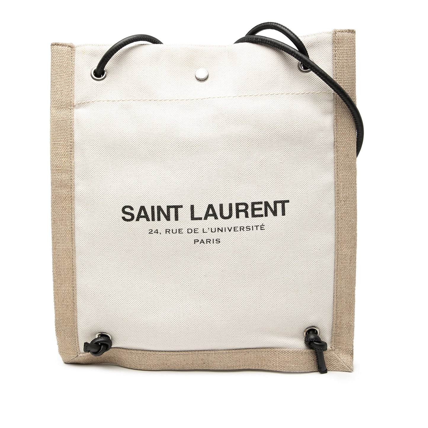 Saint Laurent Canvas Universite Flat Convertible Crossbody