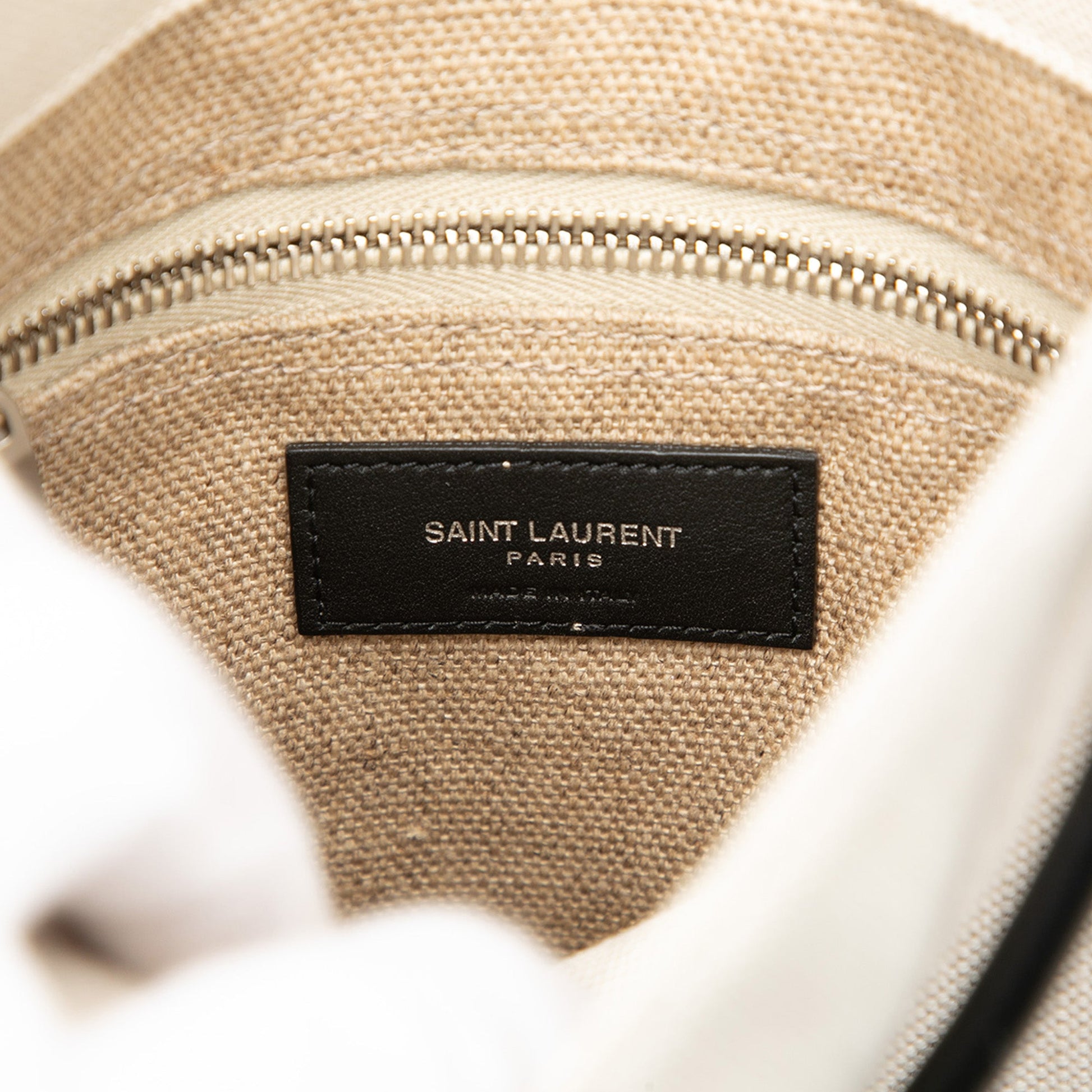 Saint Laurent Canvas Universite Flat Convertible Crossbody