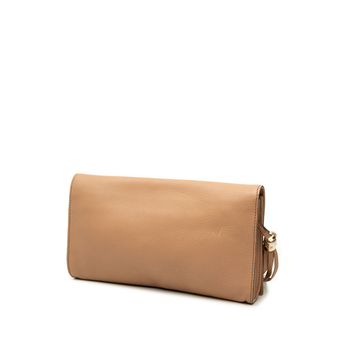 Gucci Calfskin Soho Disco Clutch — Brown
