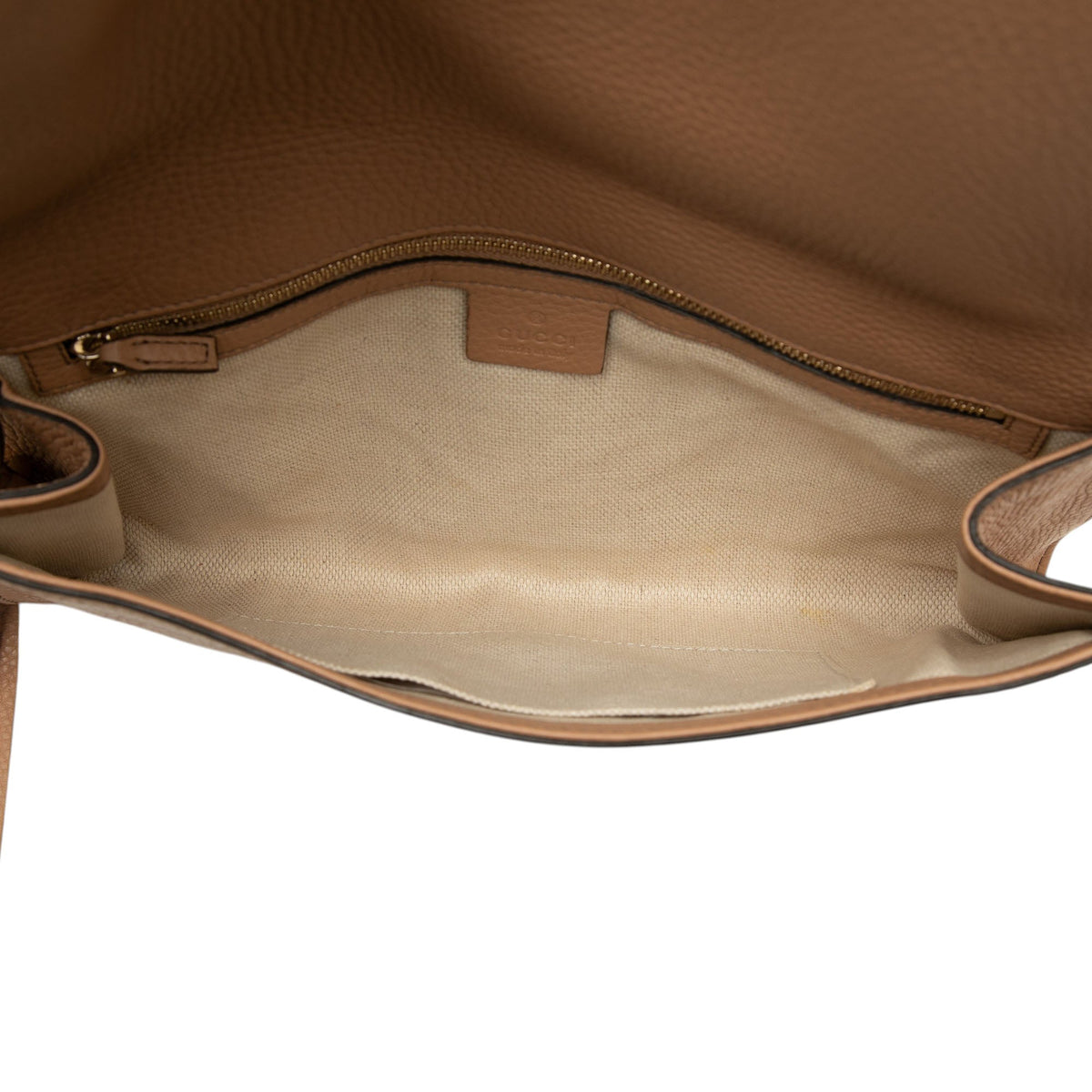 Gucci Calfskin Soho Disco Clutch — Brown