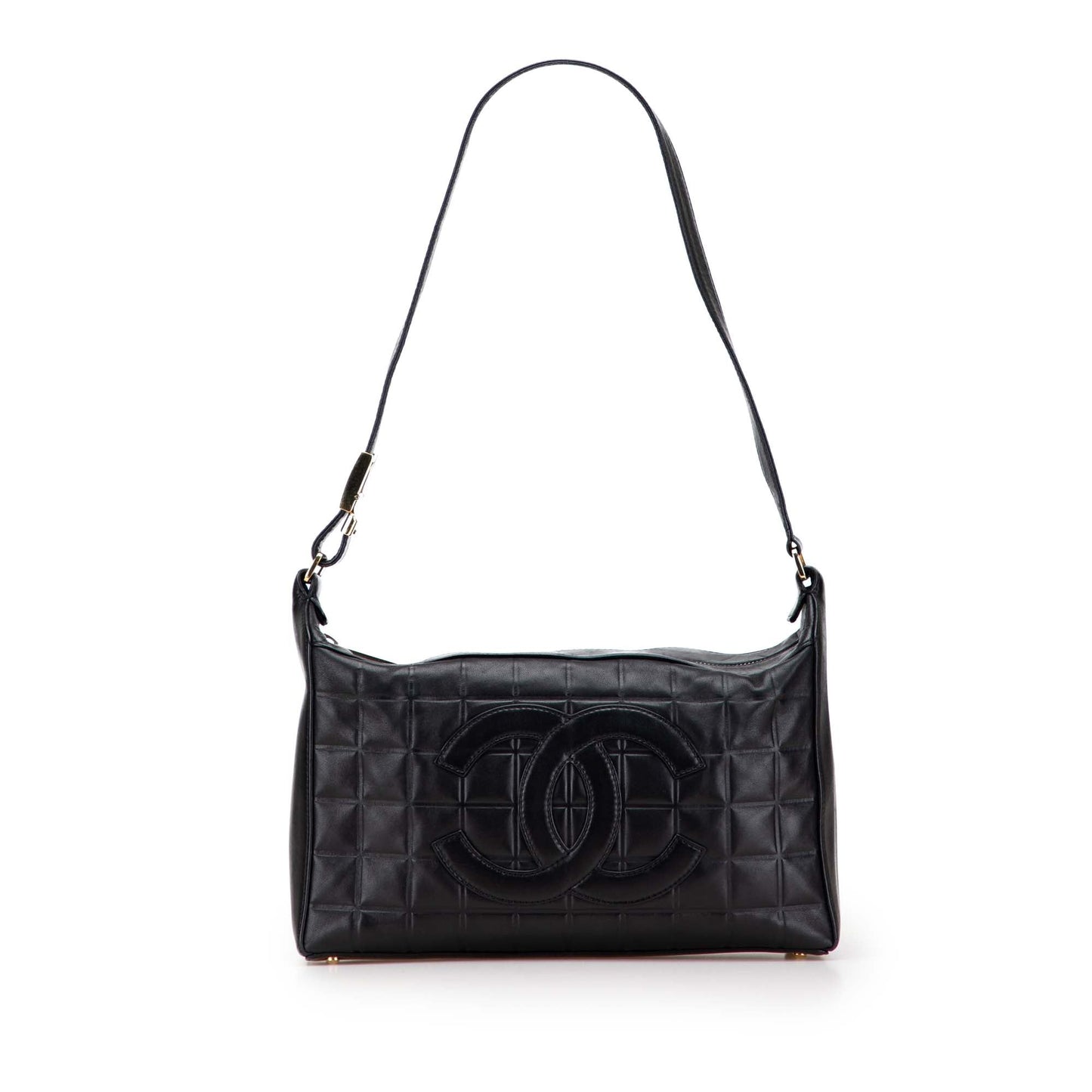 Chanel Medium Lambskin Chocolate Bar Shoulder Bag