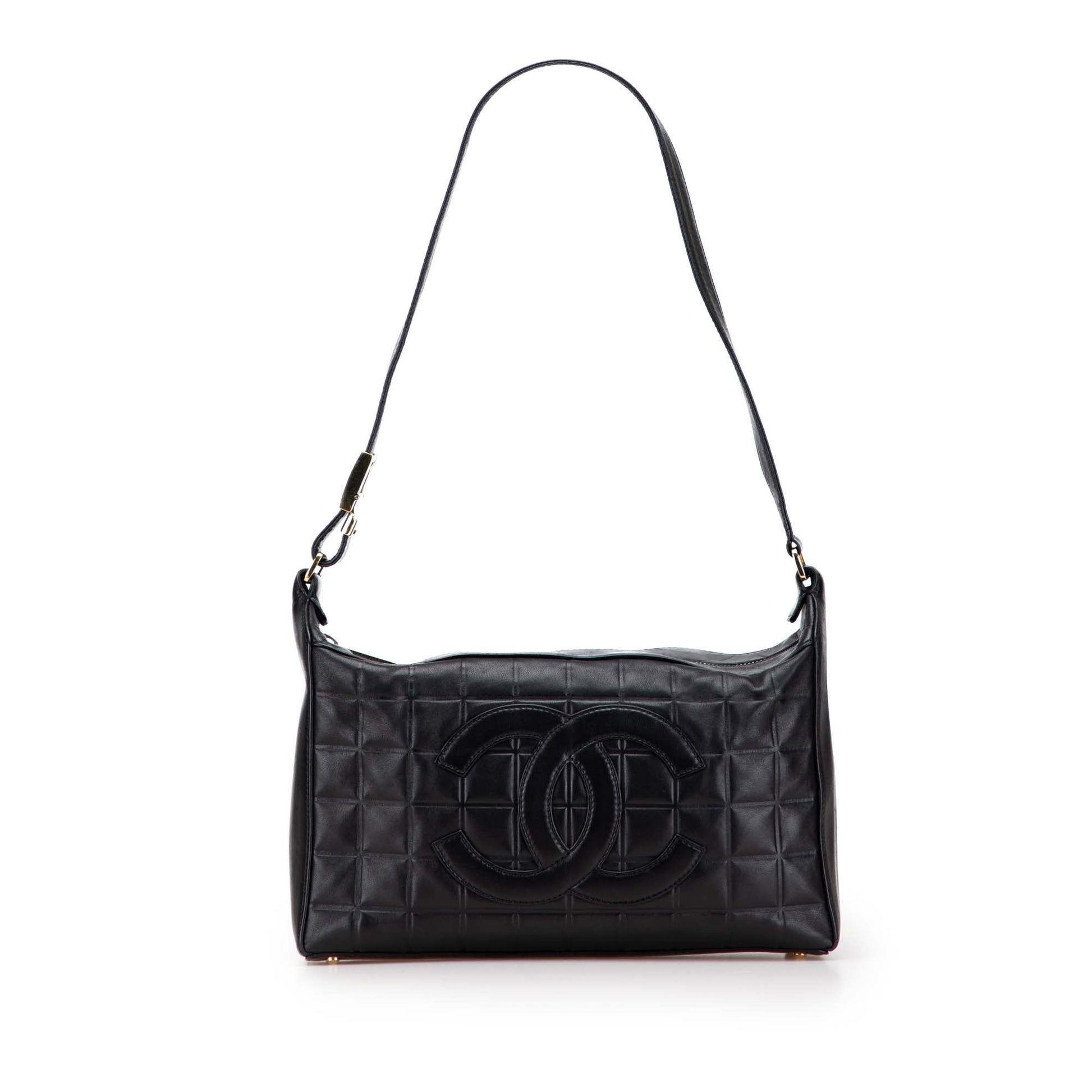 Chanel Medium Lambskin Chocolate Bar Shoulder Bag