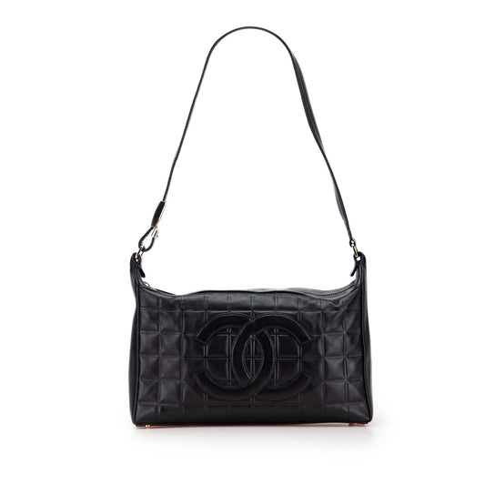 Chanel Medium Lambskin Chocolate Bar Shoulder Bag