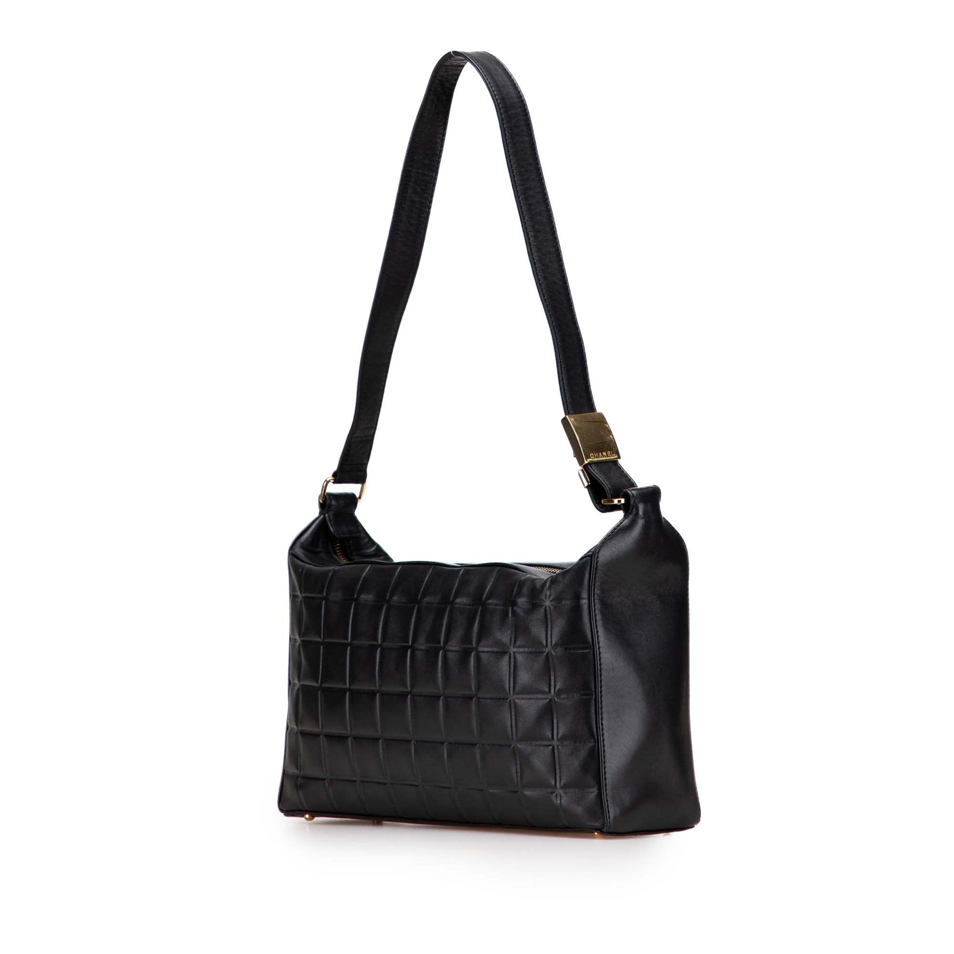 Chanel Medium Lambskin Chocolate Bar Shoulder Bag