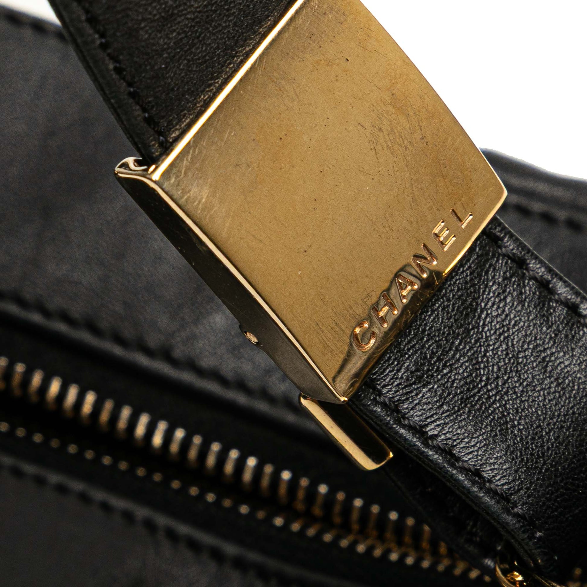 Chanel Medium Lambskin Chocolate Bar Shoulder Bag