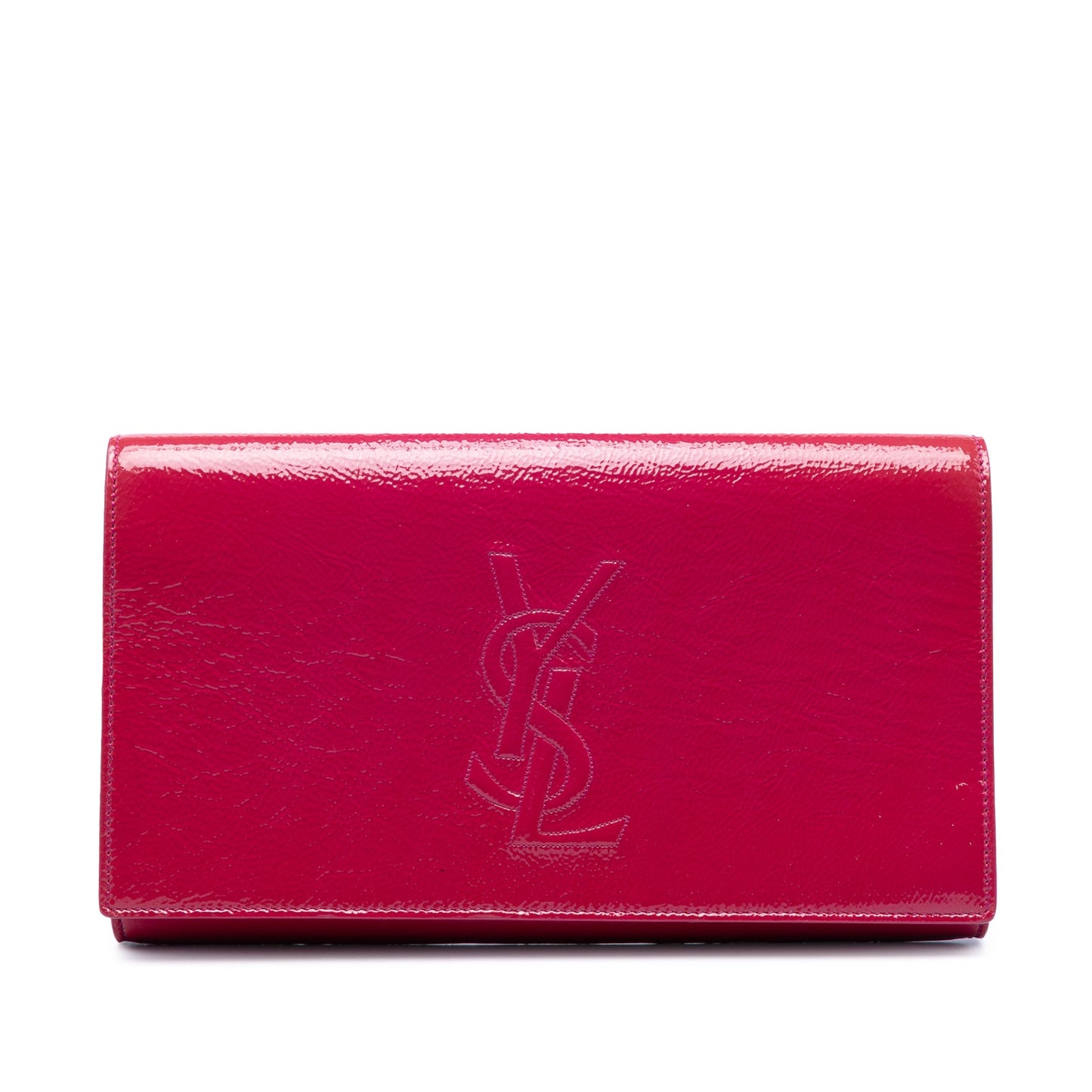 Saint Laurent Large Textured Patent Belle De Jour Clutch